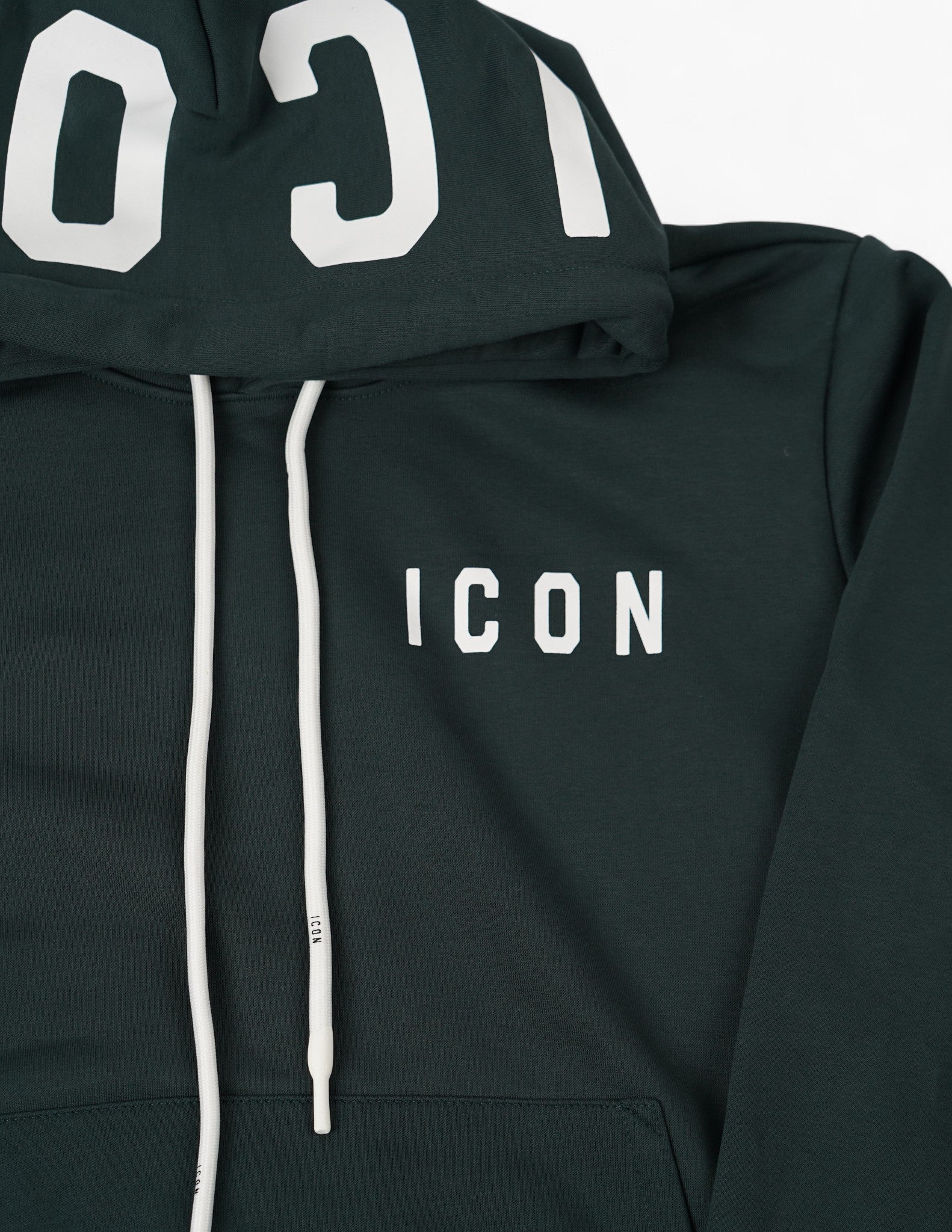 FELPA ICON CON LOGO SU CAPPUCCIO