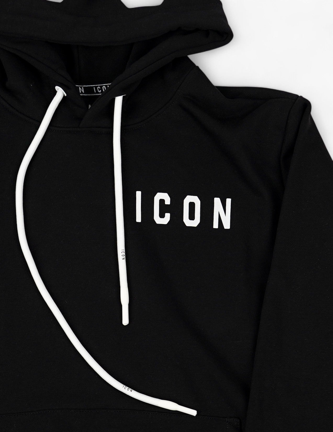 FELPA ICON CON LOGO SU CAPPUCCIO