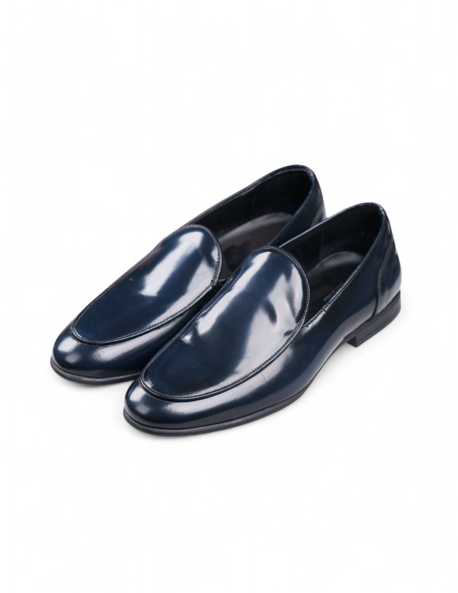 mocassino uomo lucido classico blu