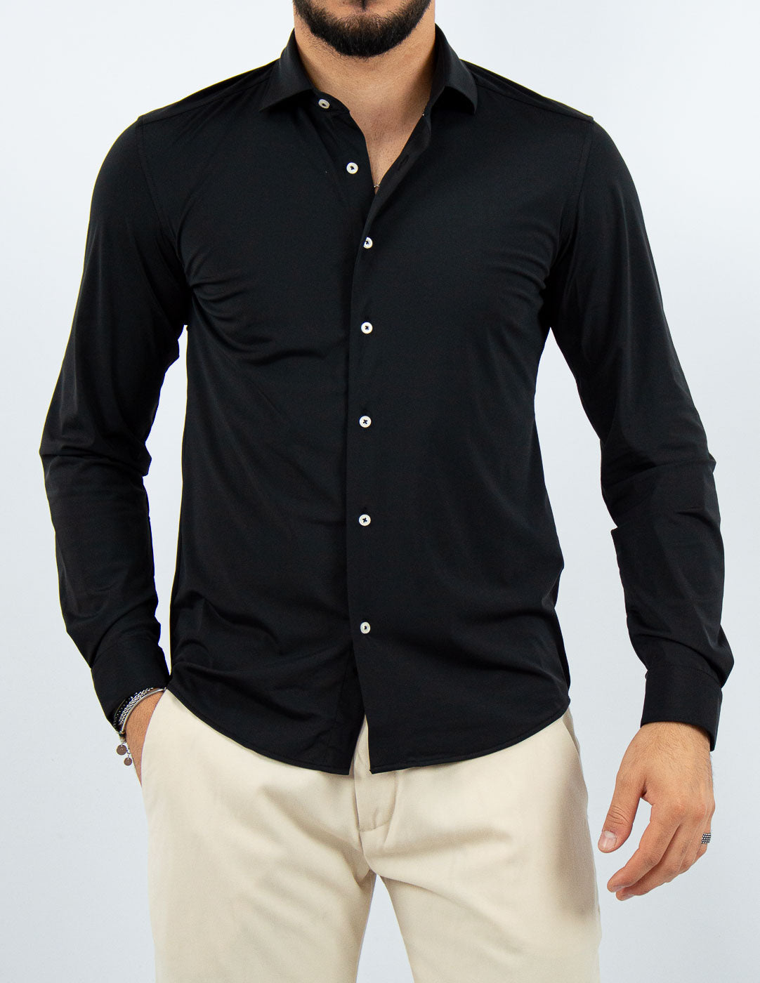 CAMICIA UOMO EXTRA LIGHT TESSUTO NO STIRO