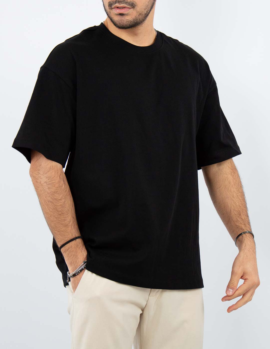 t-shirt uomo oversize tessuto premium