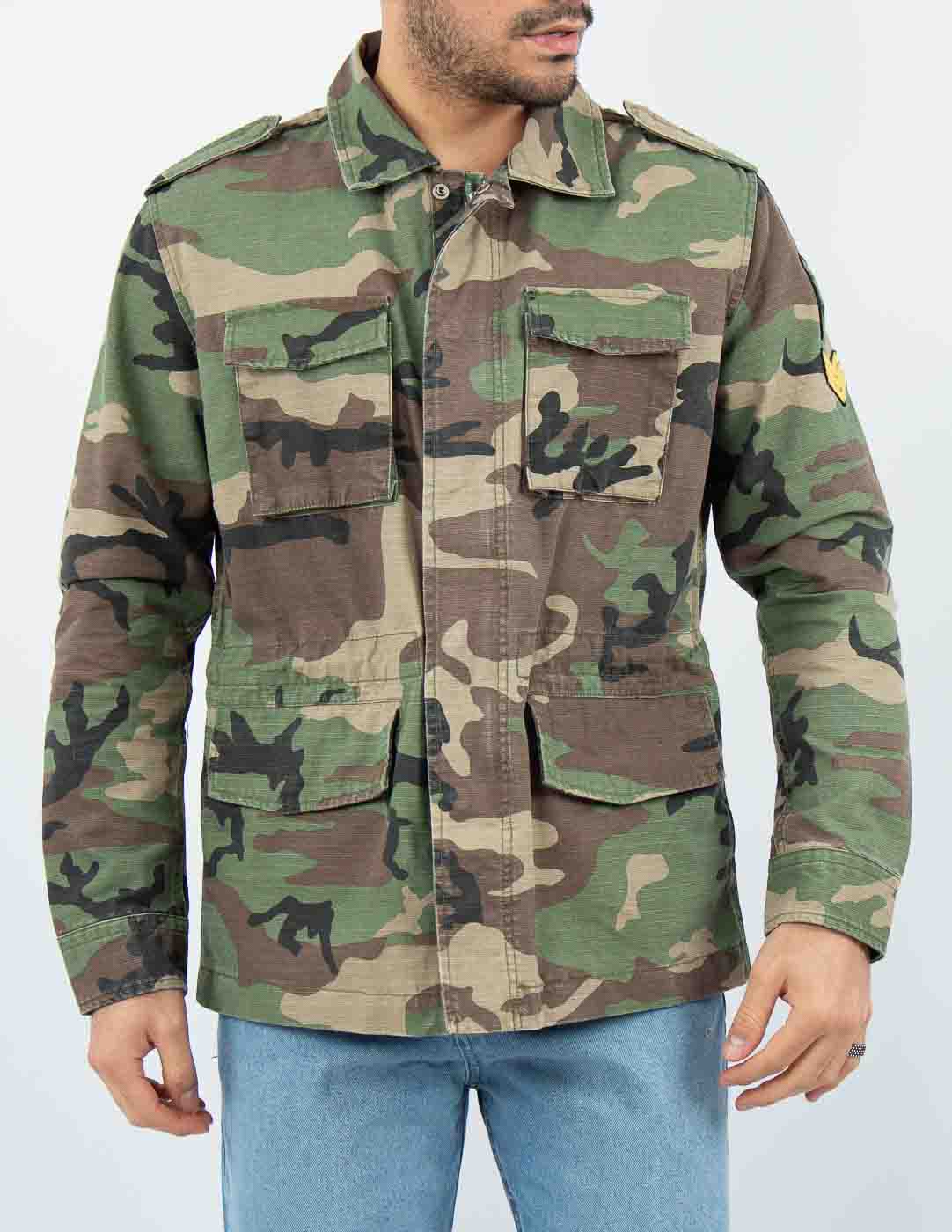 giacca uomo sahariana camouflage