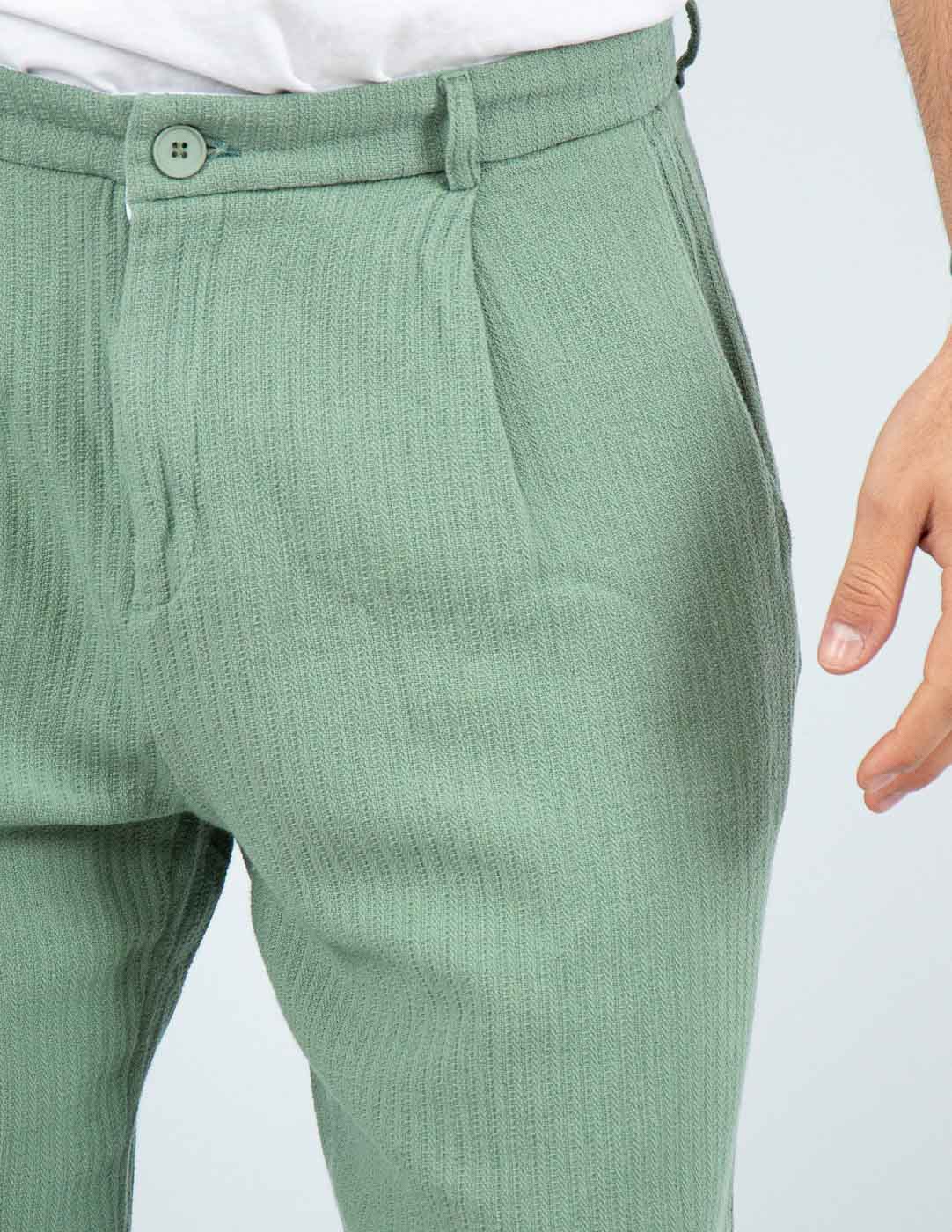 pantalone uomo fondo largo in cotone