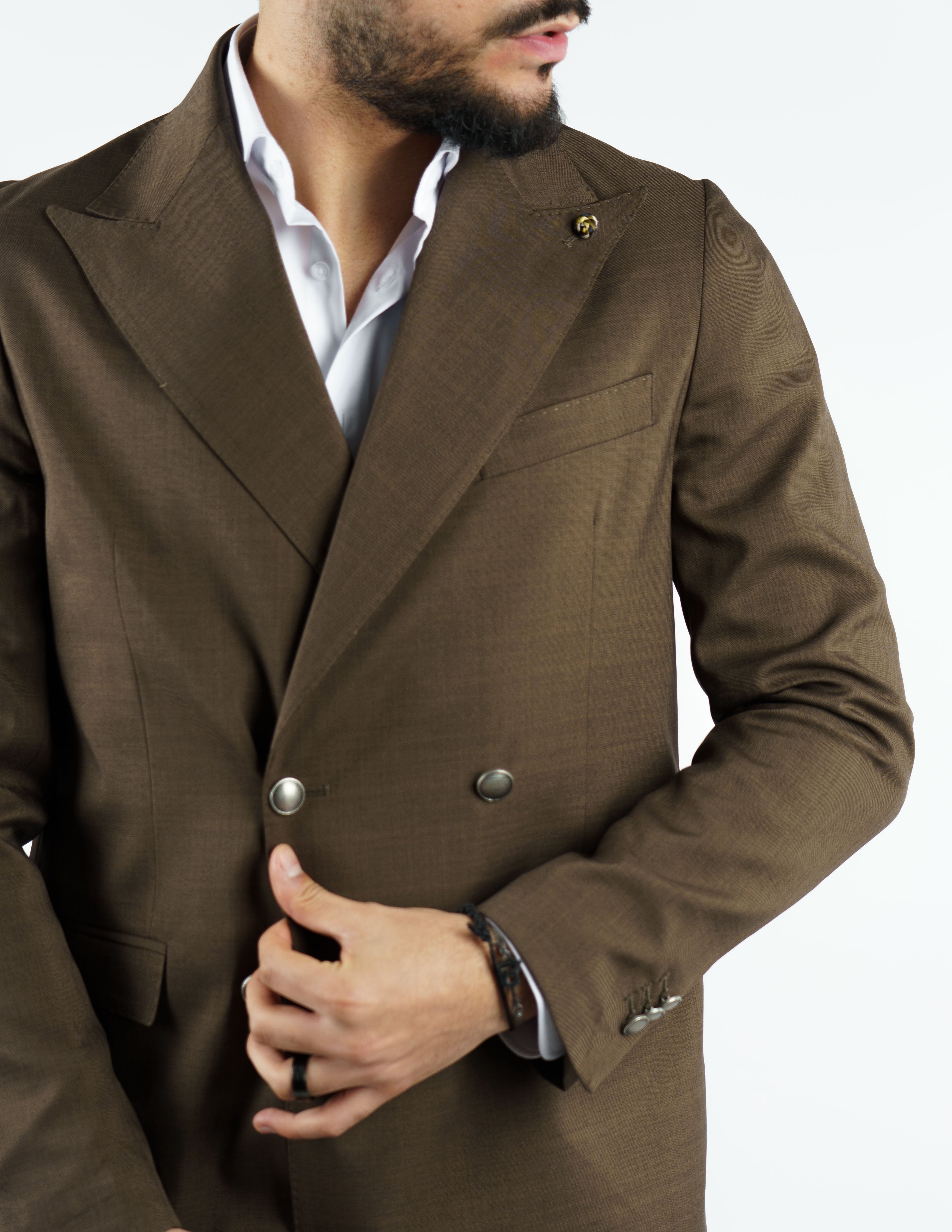 abito doppiopetto bottone metallo