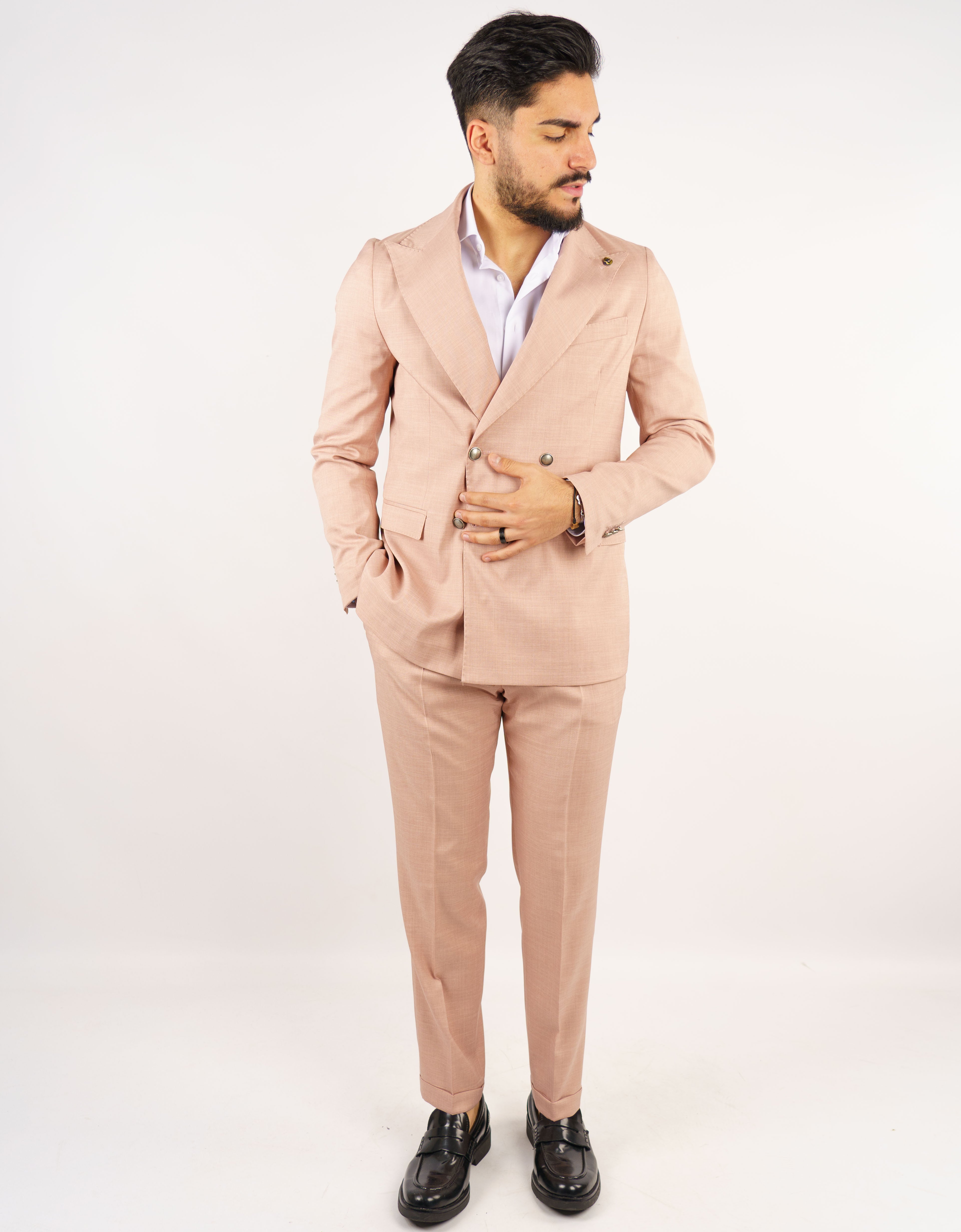 abito doppiopetto bottone metallo