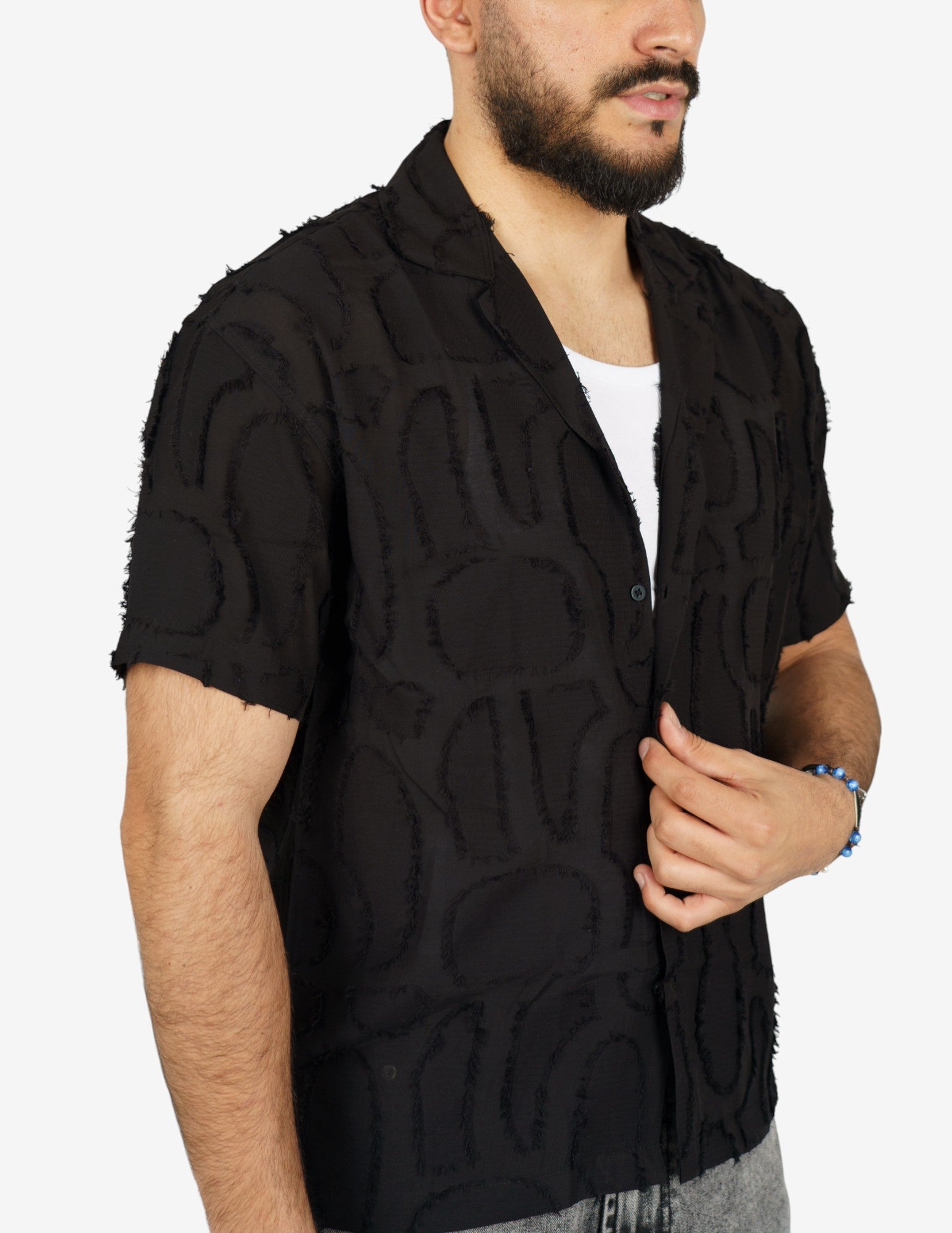 camicia manica corta strutturata