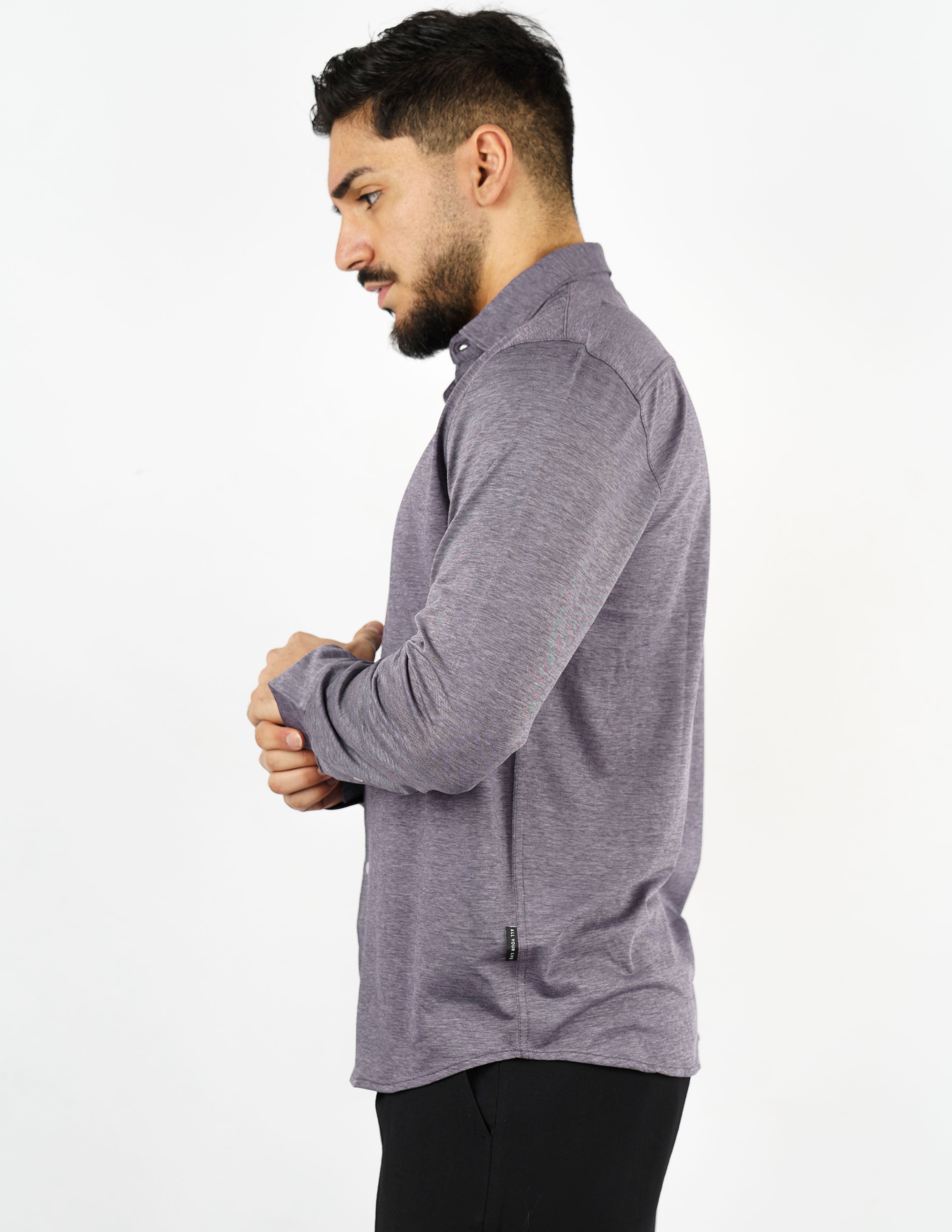 camicia in tessuto micro piquet