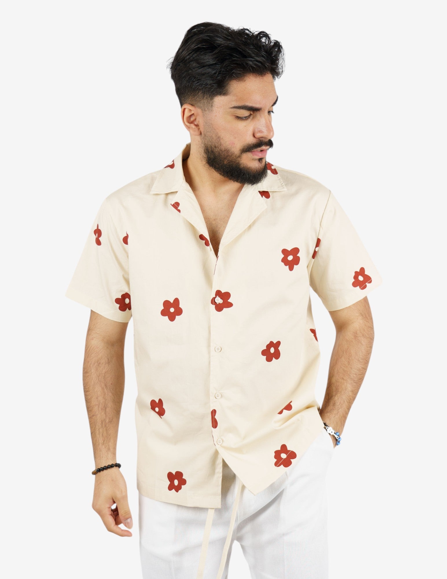 camicia manica corta fantasia