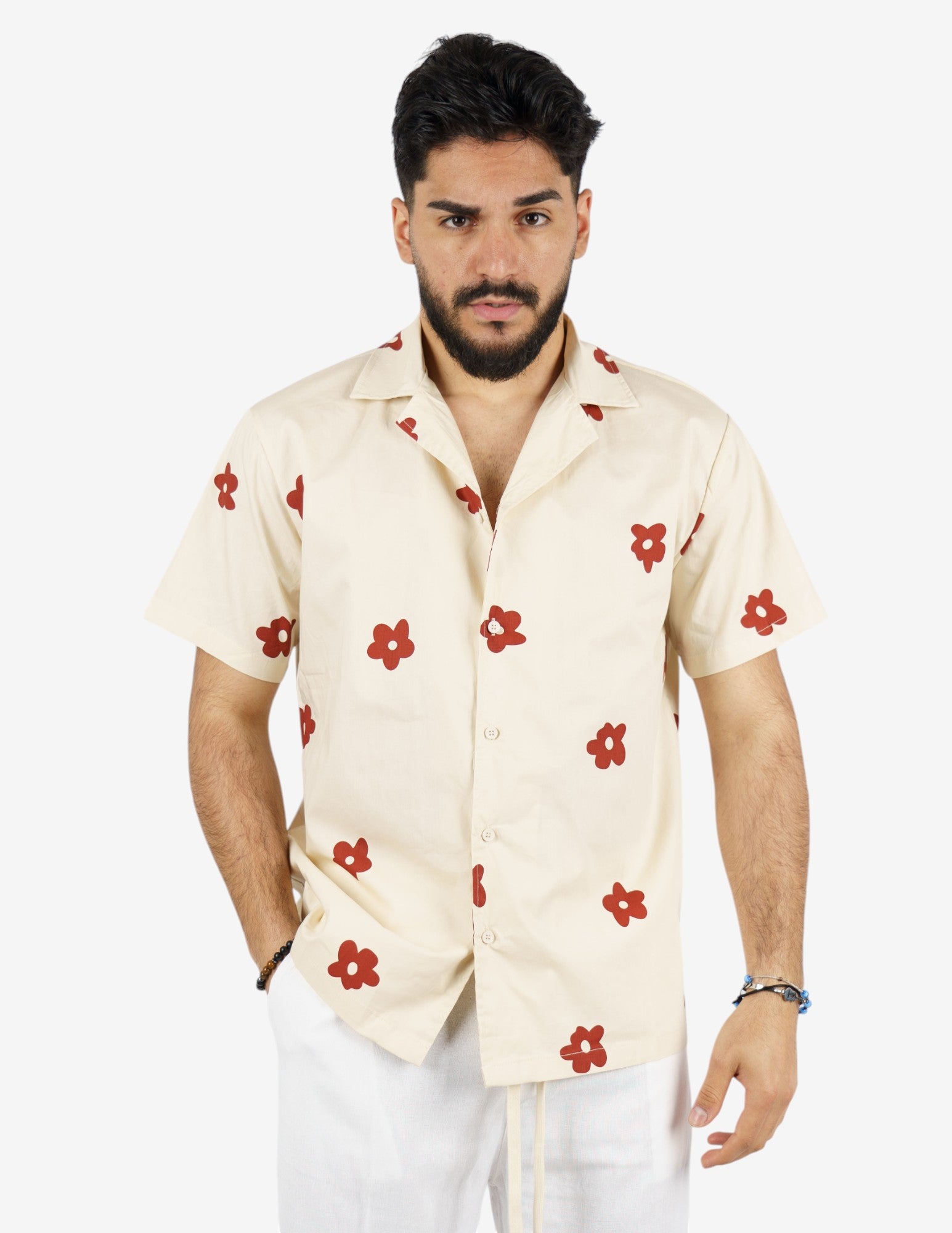 camicia manica corta fantasia