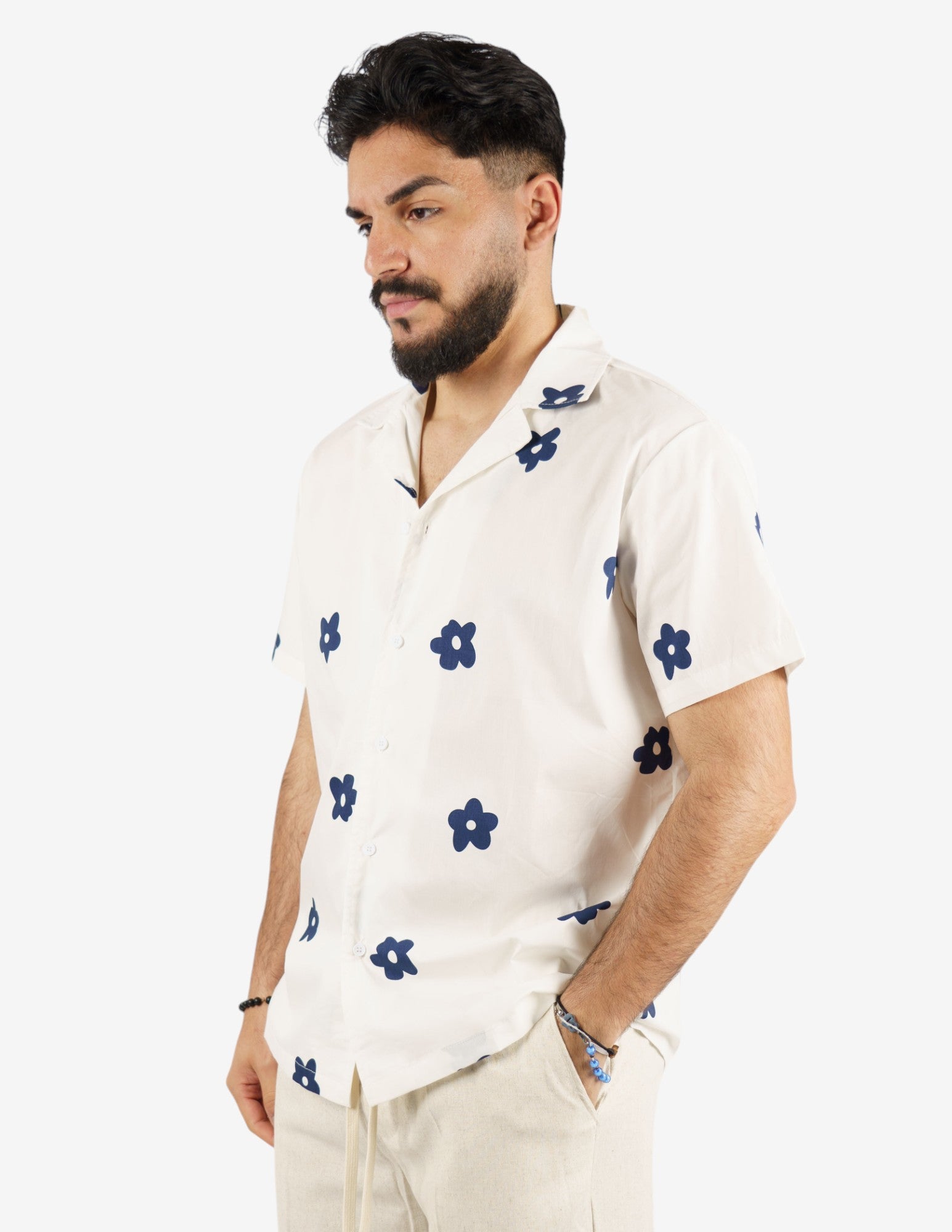 camicia manica corta fantasia