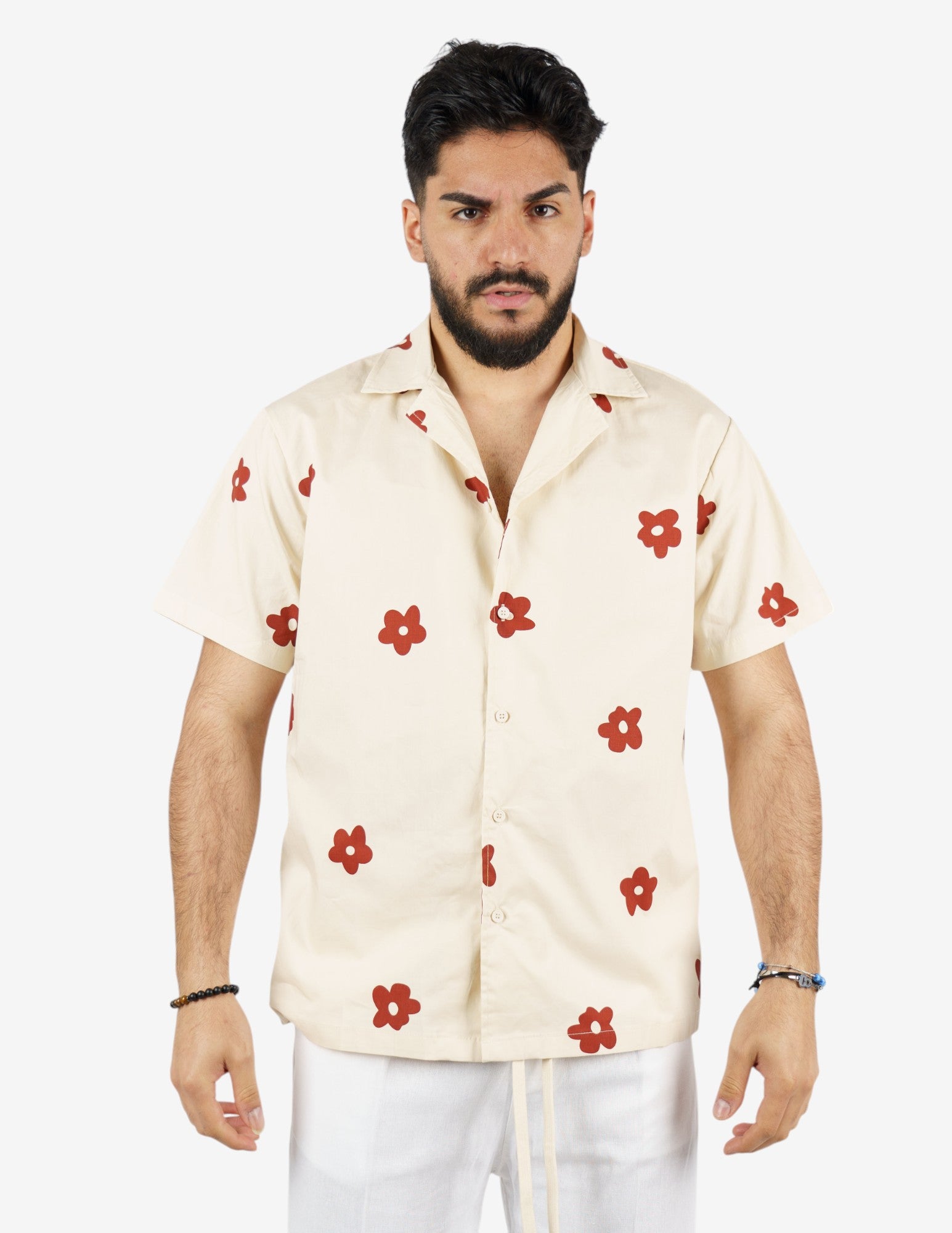 camicia manica corta fantasia