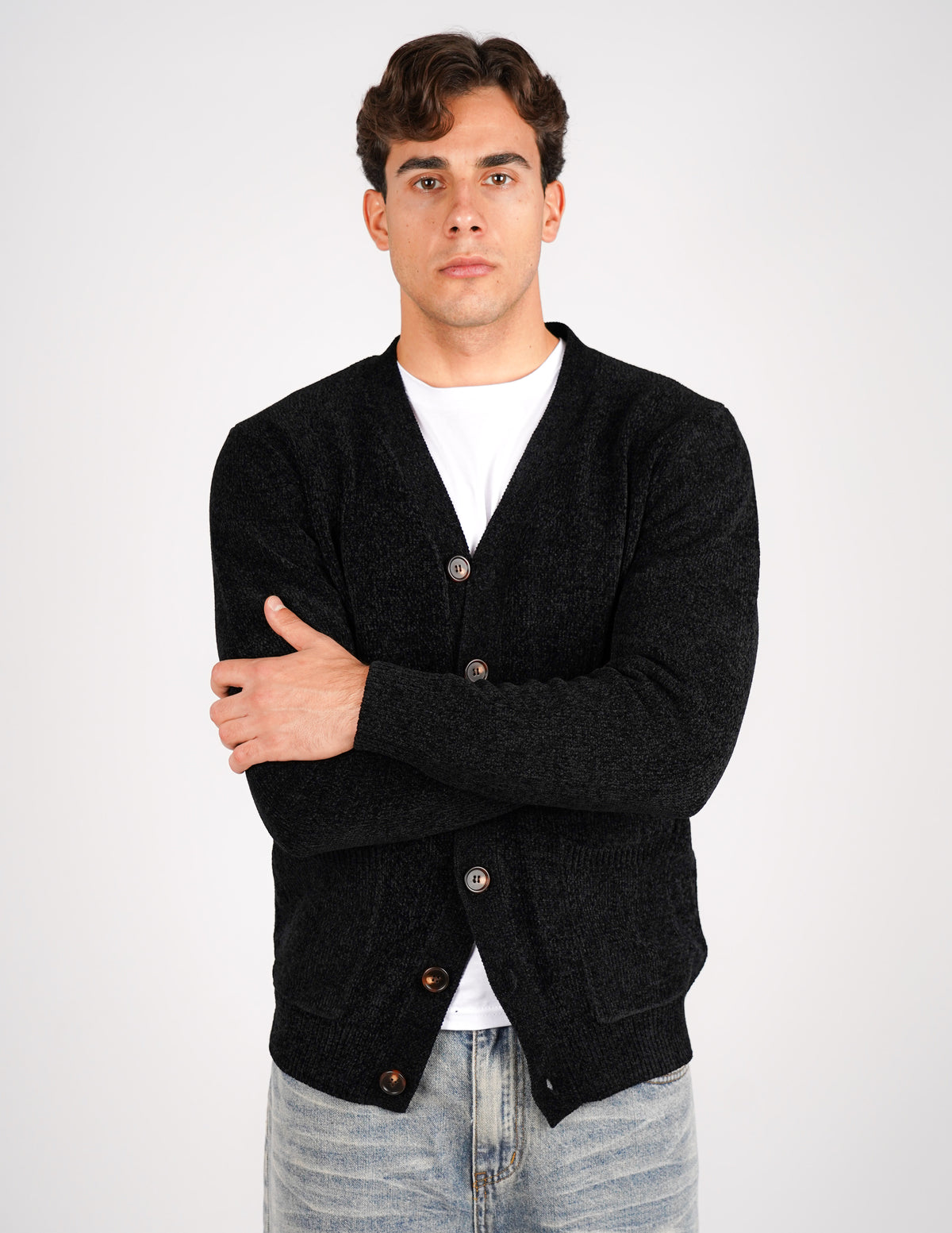 cardigan in ciniglia over d
