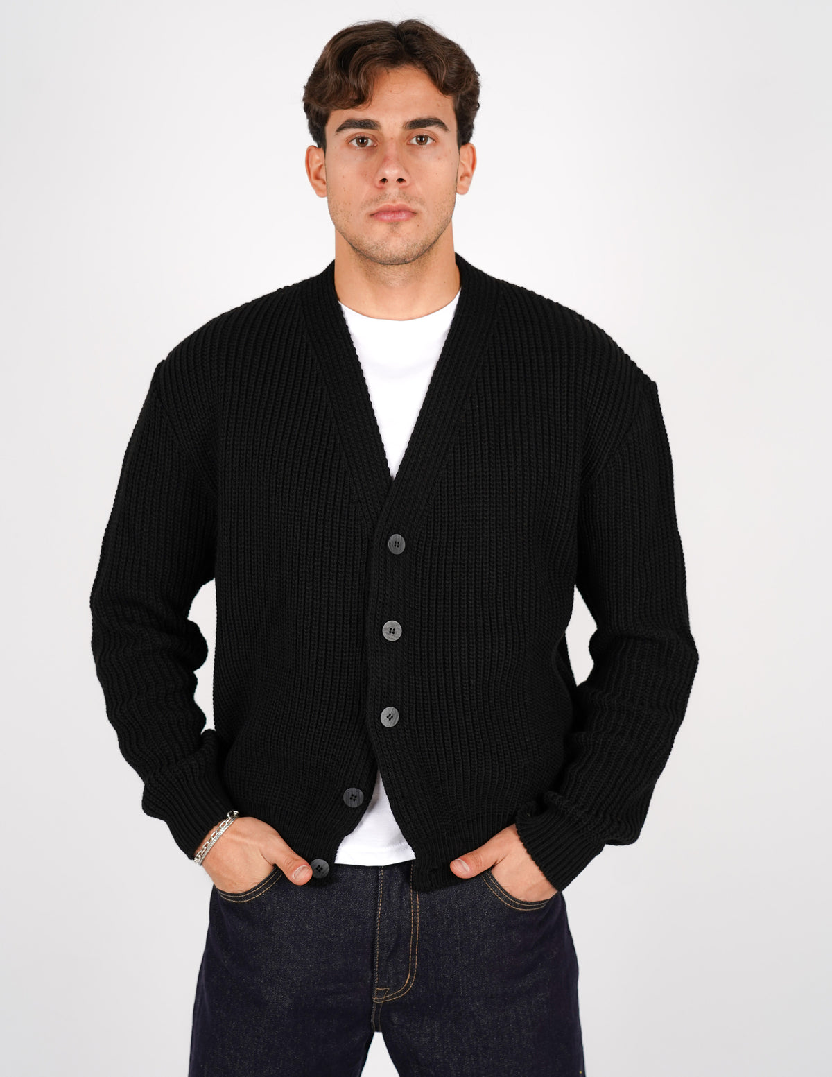 cardigan crop tinta unita