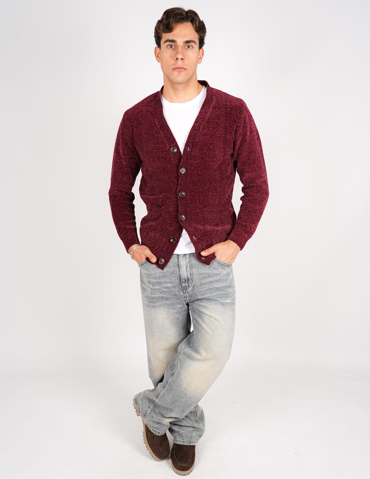 cardigan in ciniglia over d