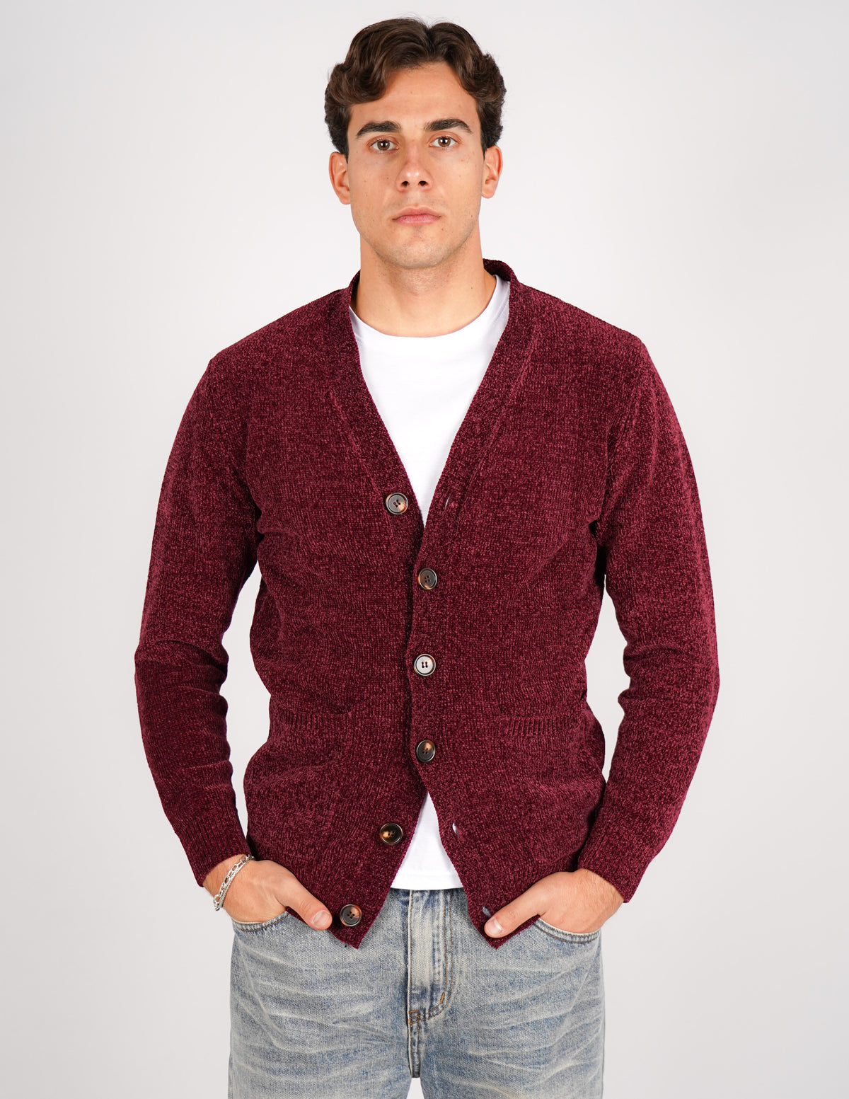 cardigan in ciniglia over d