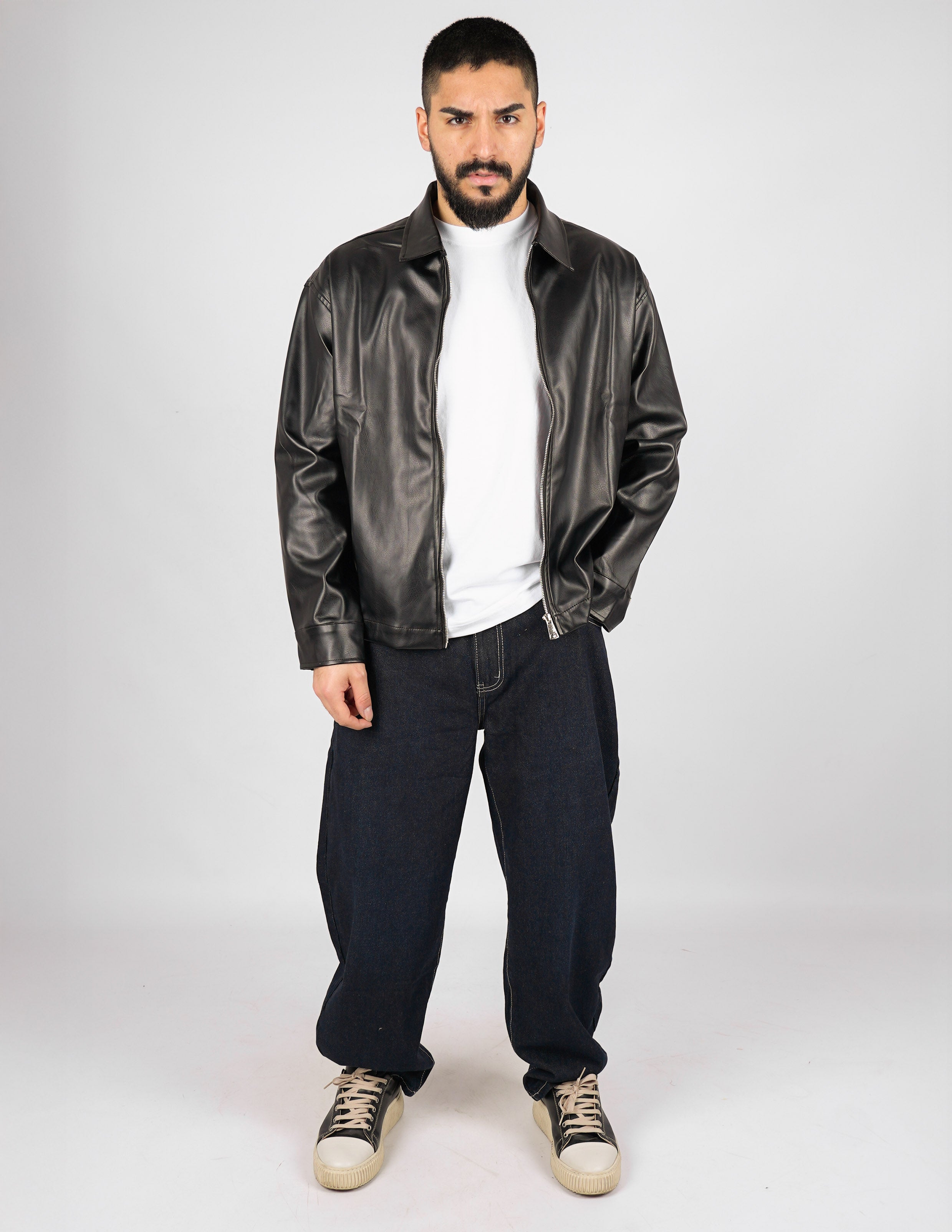 GIUBBINO IN ECOPELLE CON ZIP