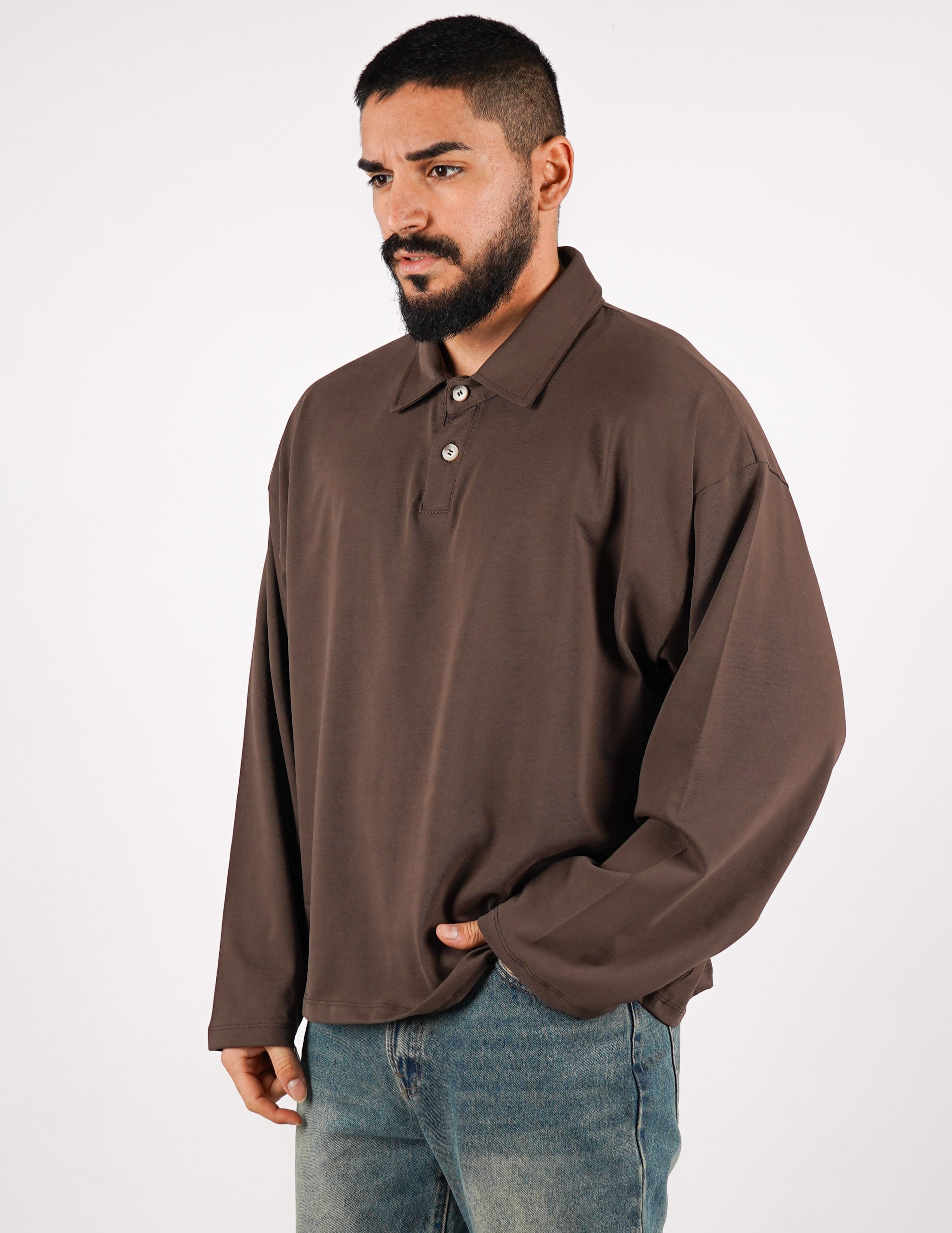 POLO OVERSIZE IN COTONE