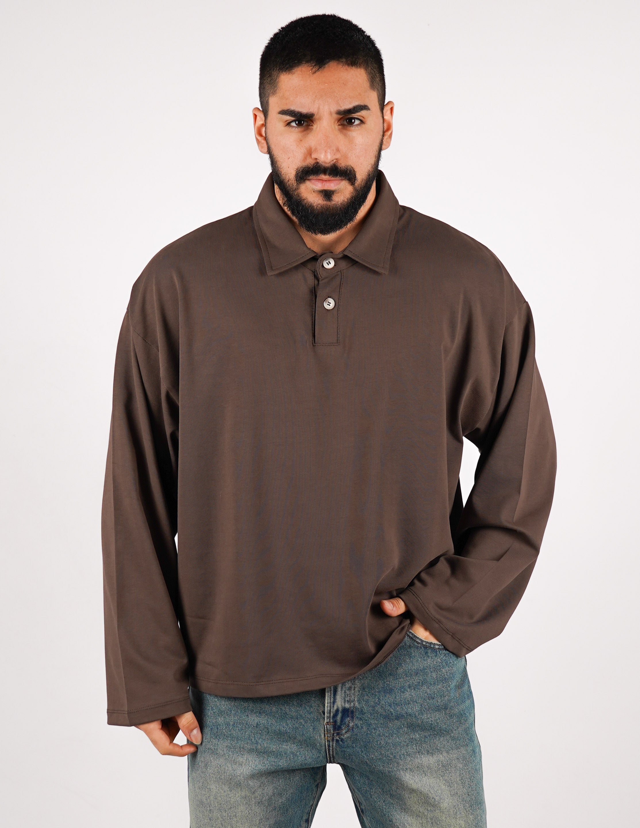 POLO OVERSIZE IN COTONE