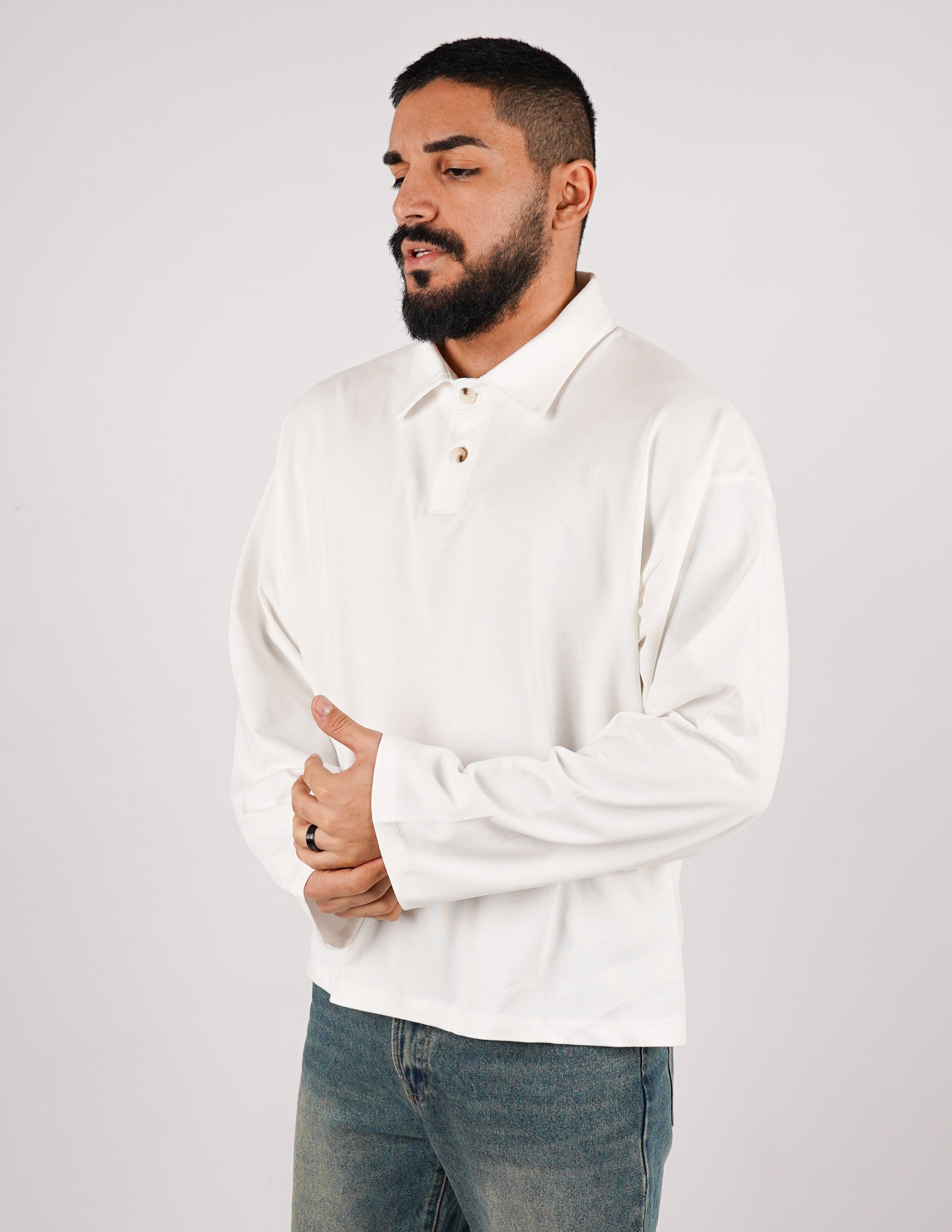 POLO OVERSIZE IN COTONE