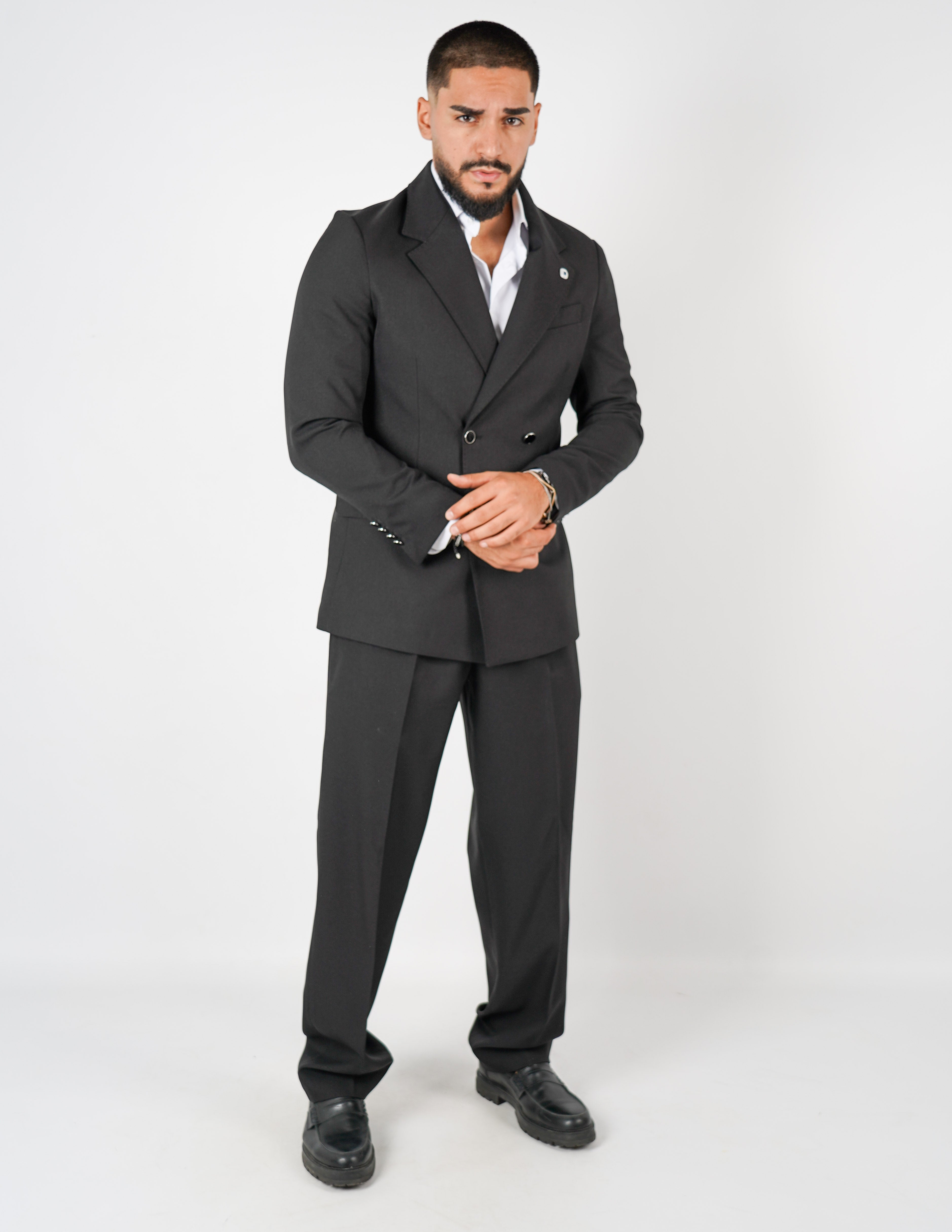 ABITO DOPPIOPETTO CON PANTALONE BAGGY