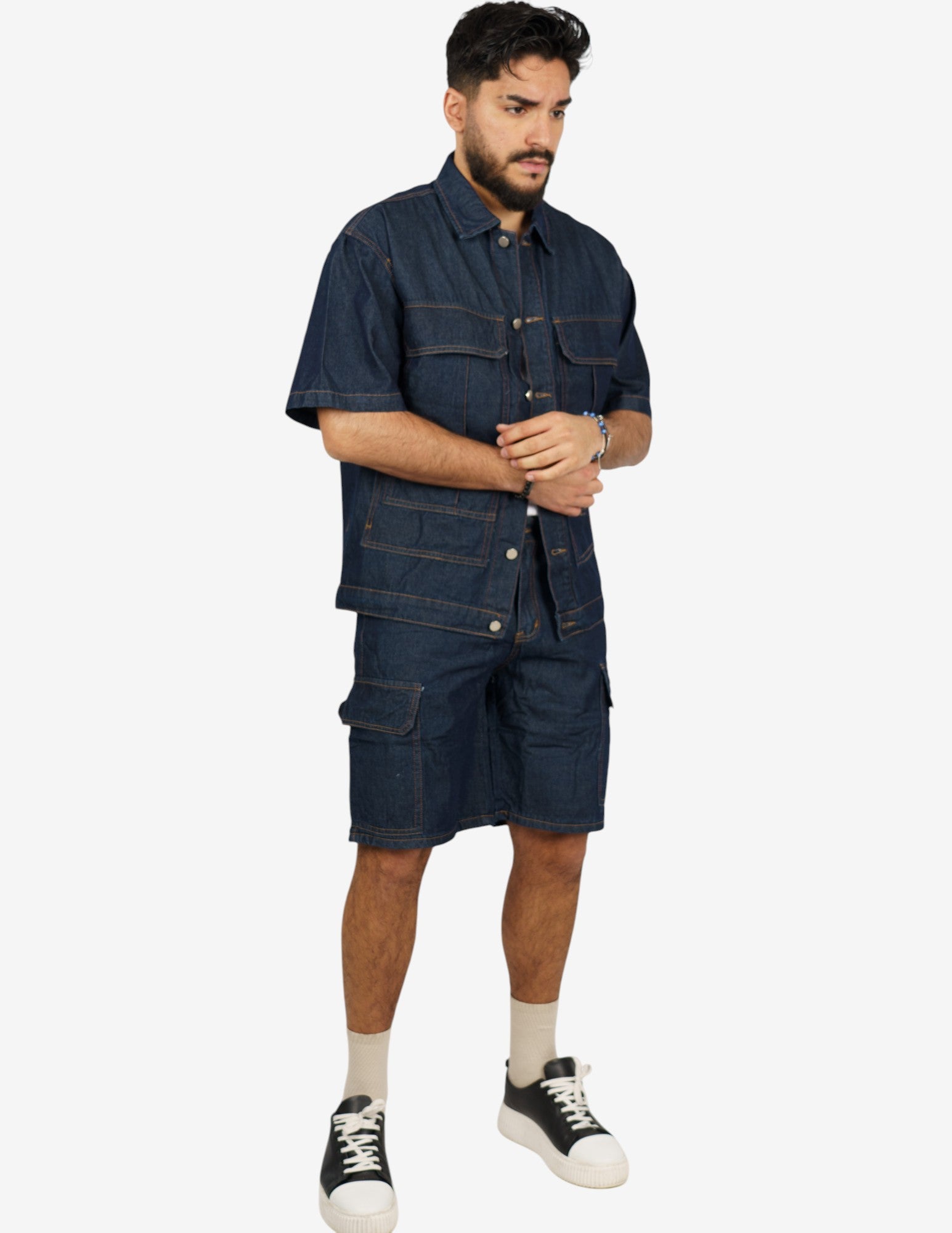 coordinato in denim
