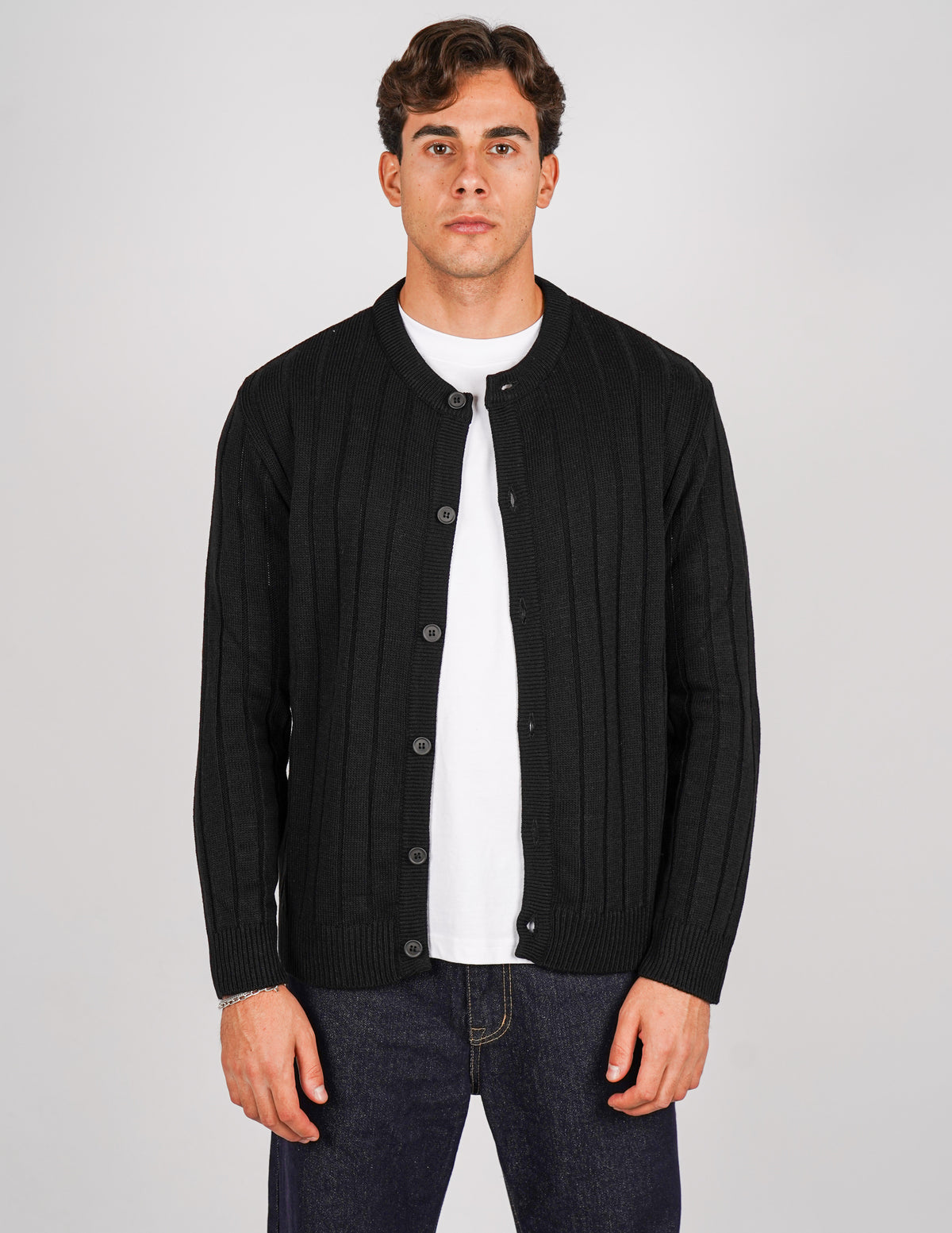 cardigan coreano lavorazione a treccia