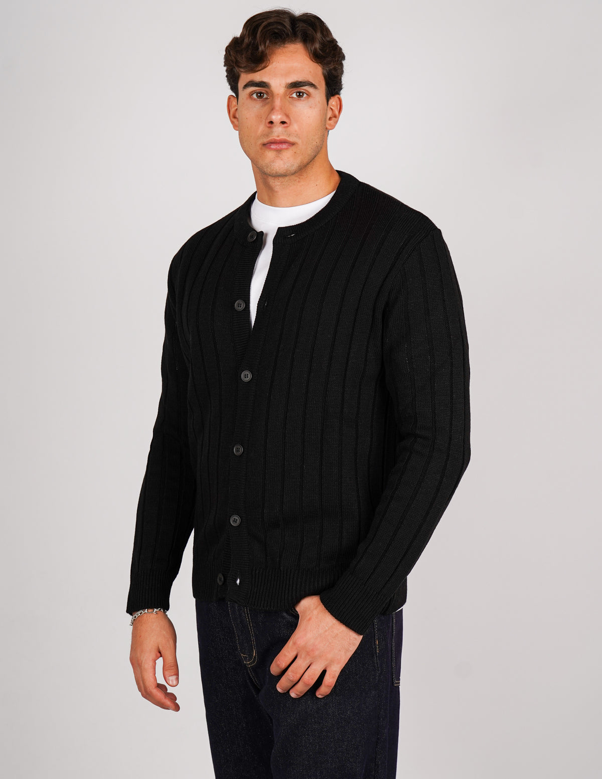 cardigan coreano lavorazione a treccia