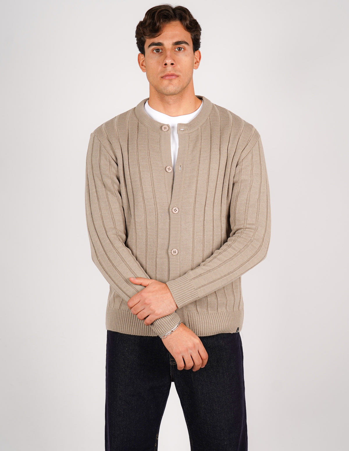 cardigan coreano lavorazione a treccia