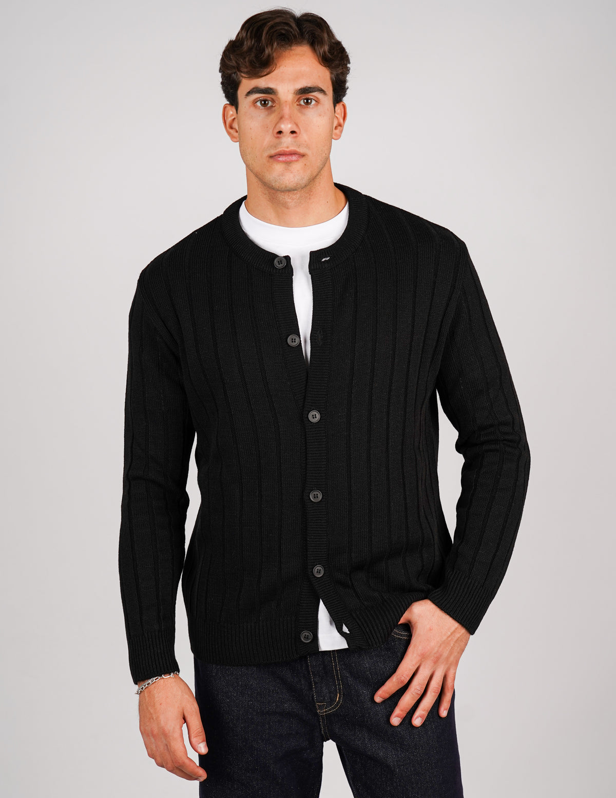 cardigan coreano lavorazione a treccia