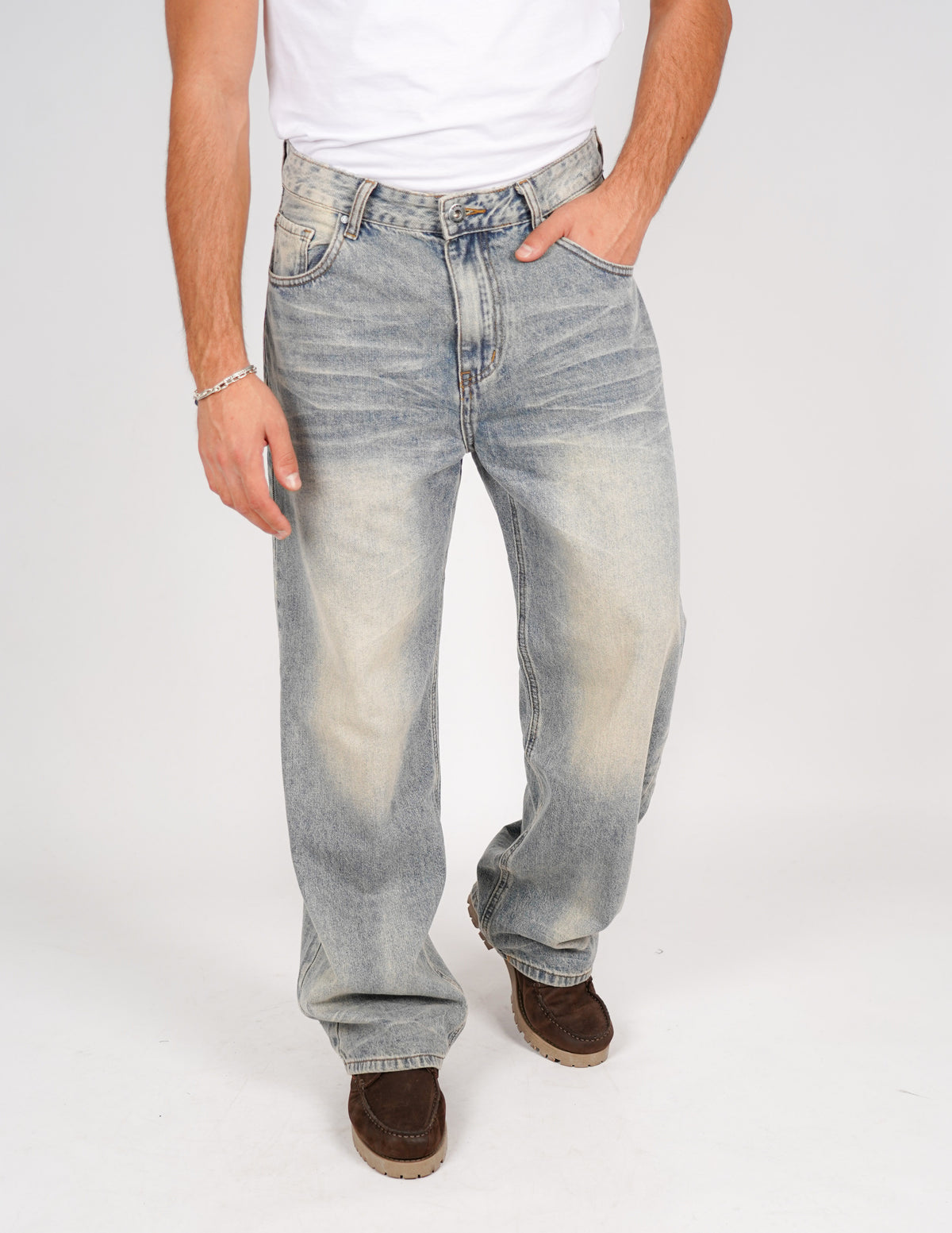 jeans baggy fit slavato