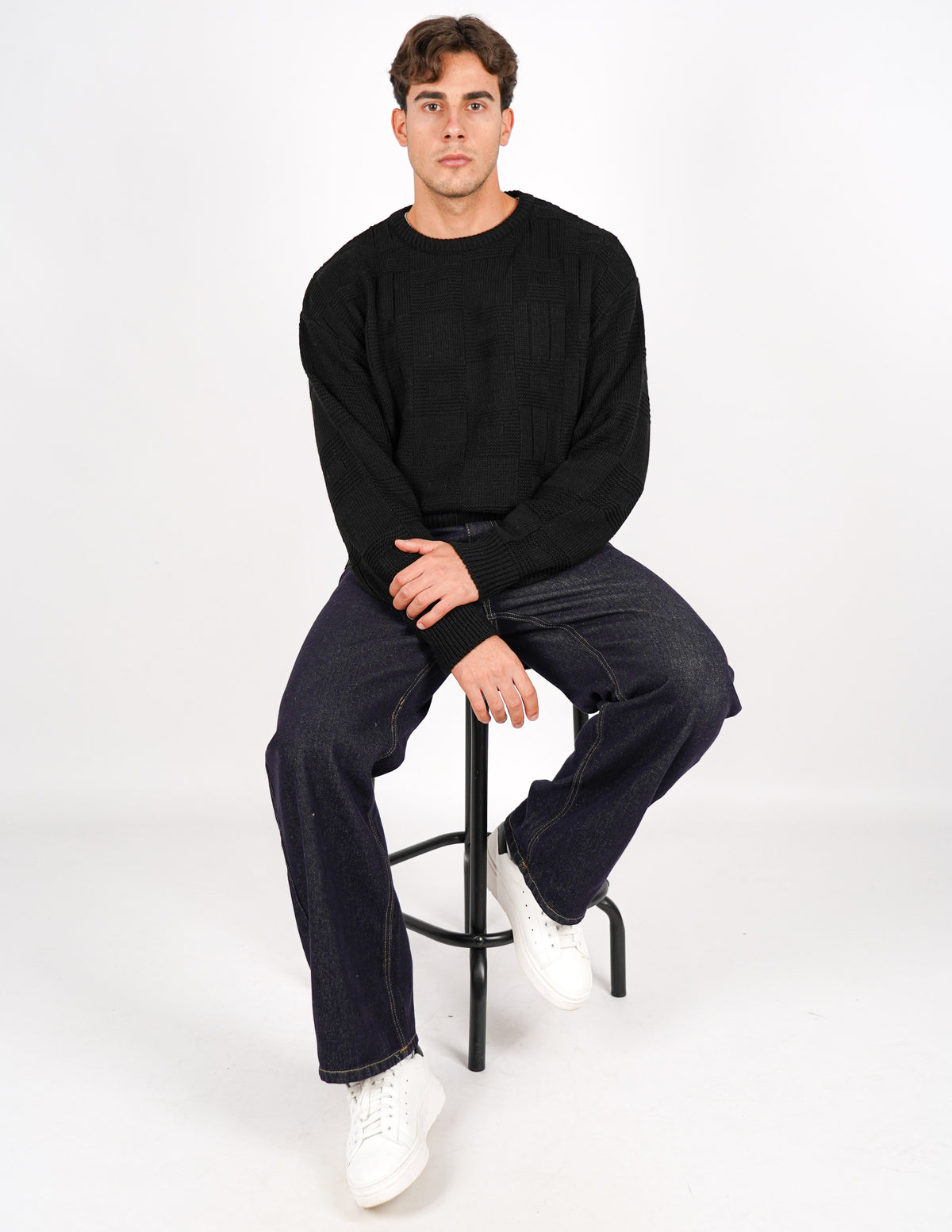 maglione crop strutturato