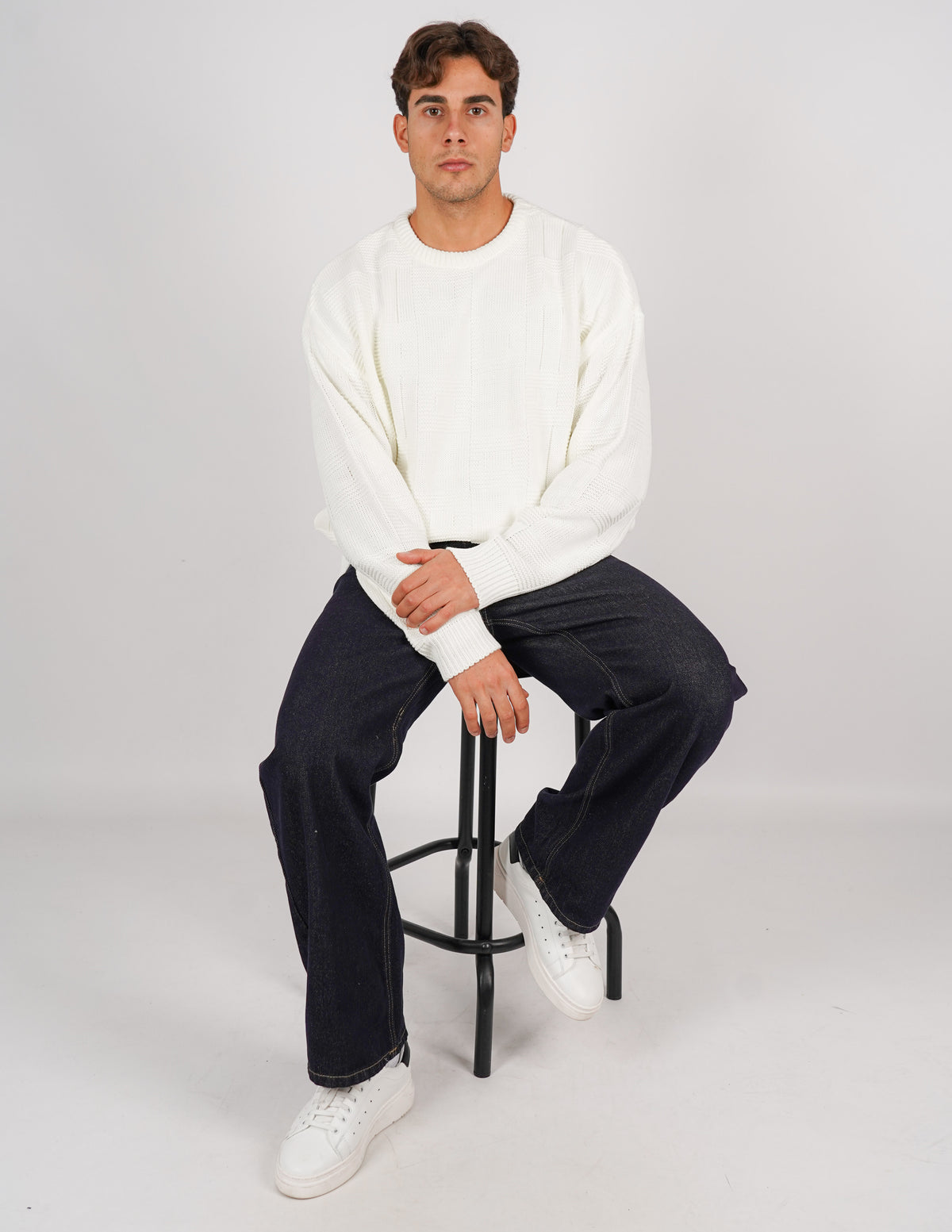 maglione crop strutturato