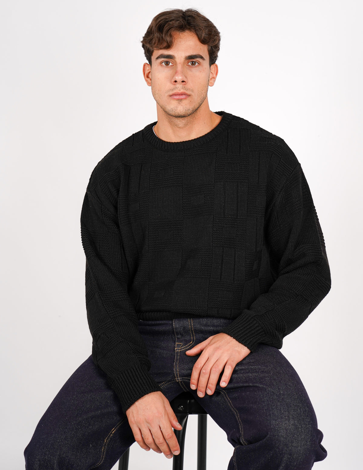 maglione crop strutturato