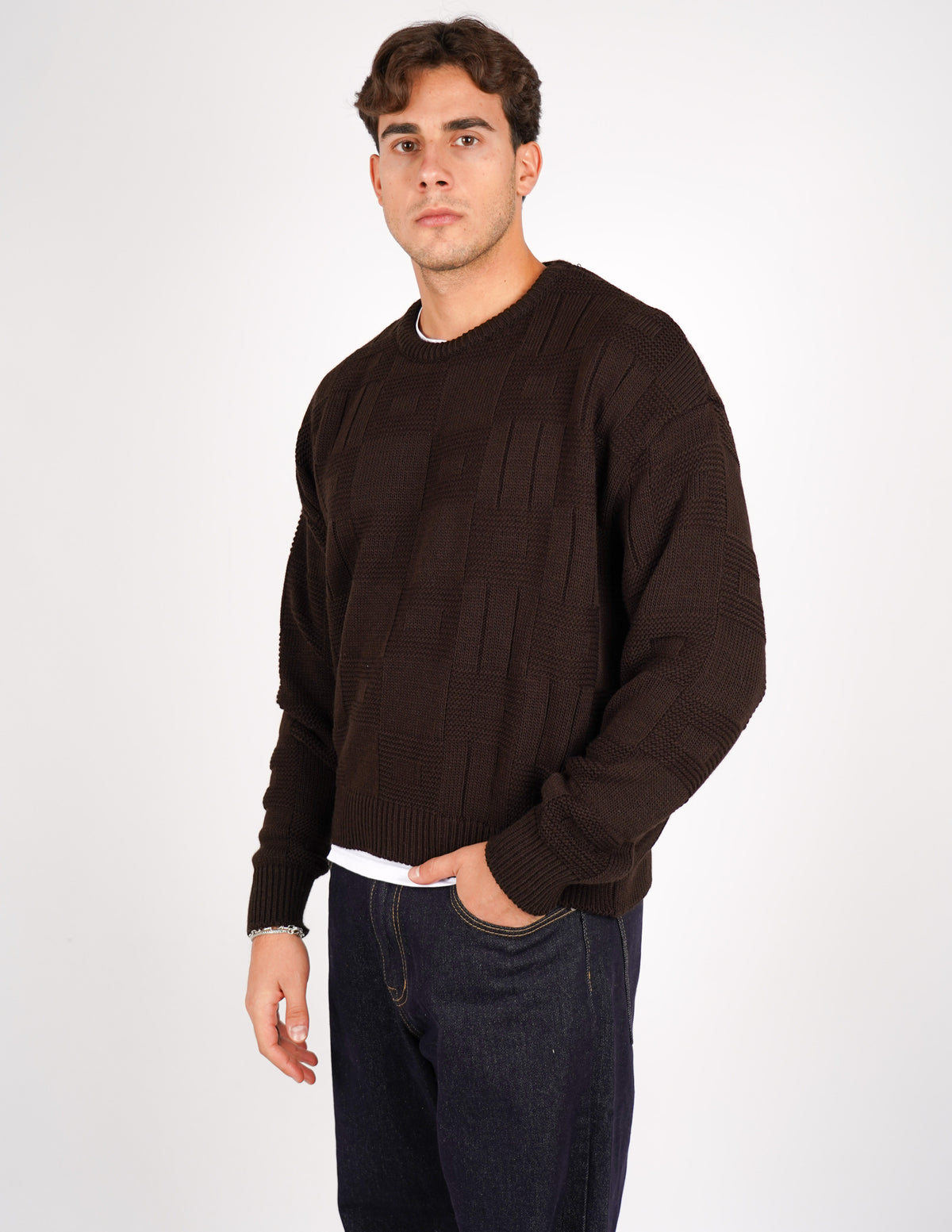 maglione crop strutturato