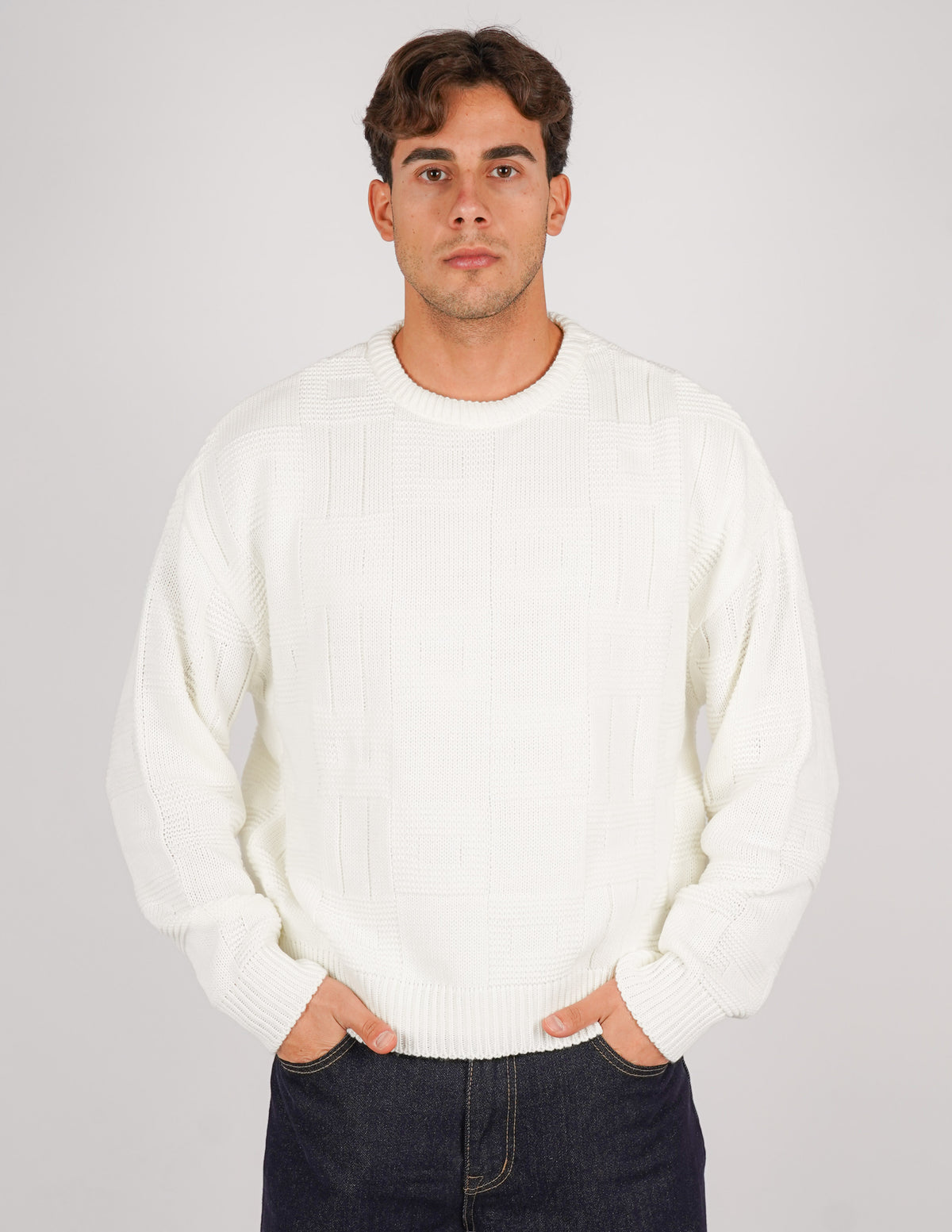 maglione crop strutturato