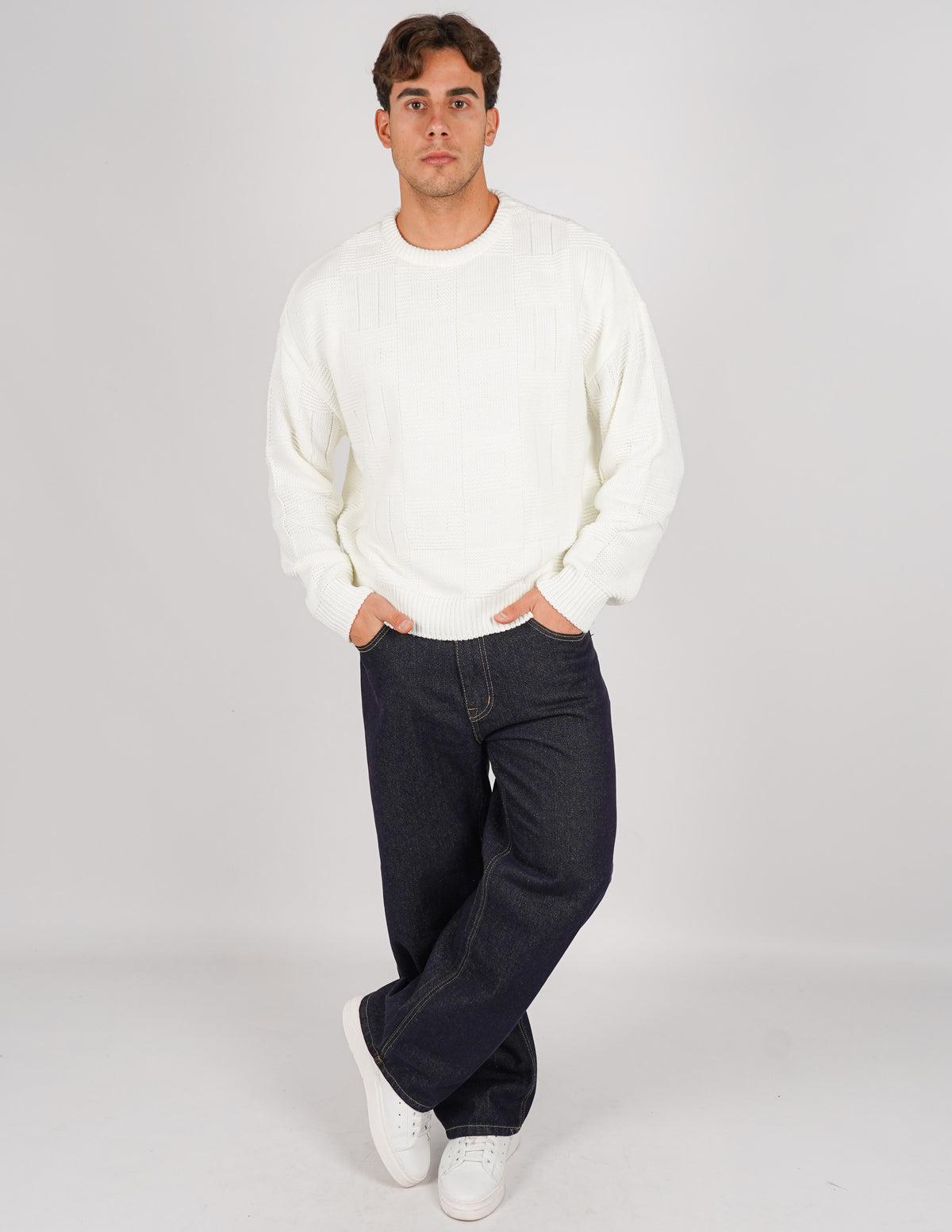maglione crop strutturato