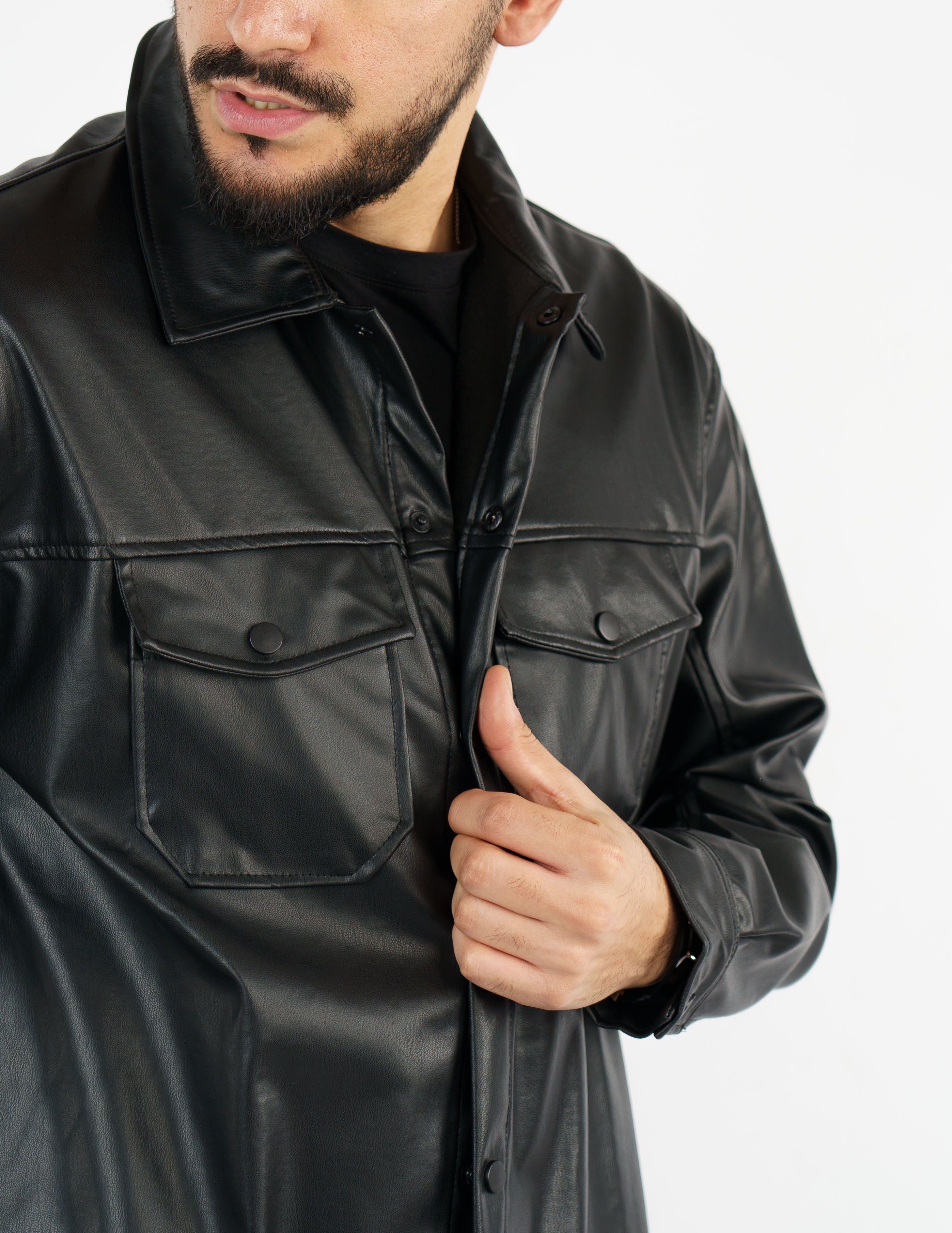 overshirt pelle