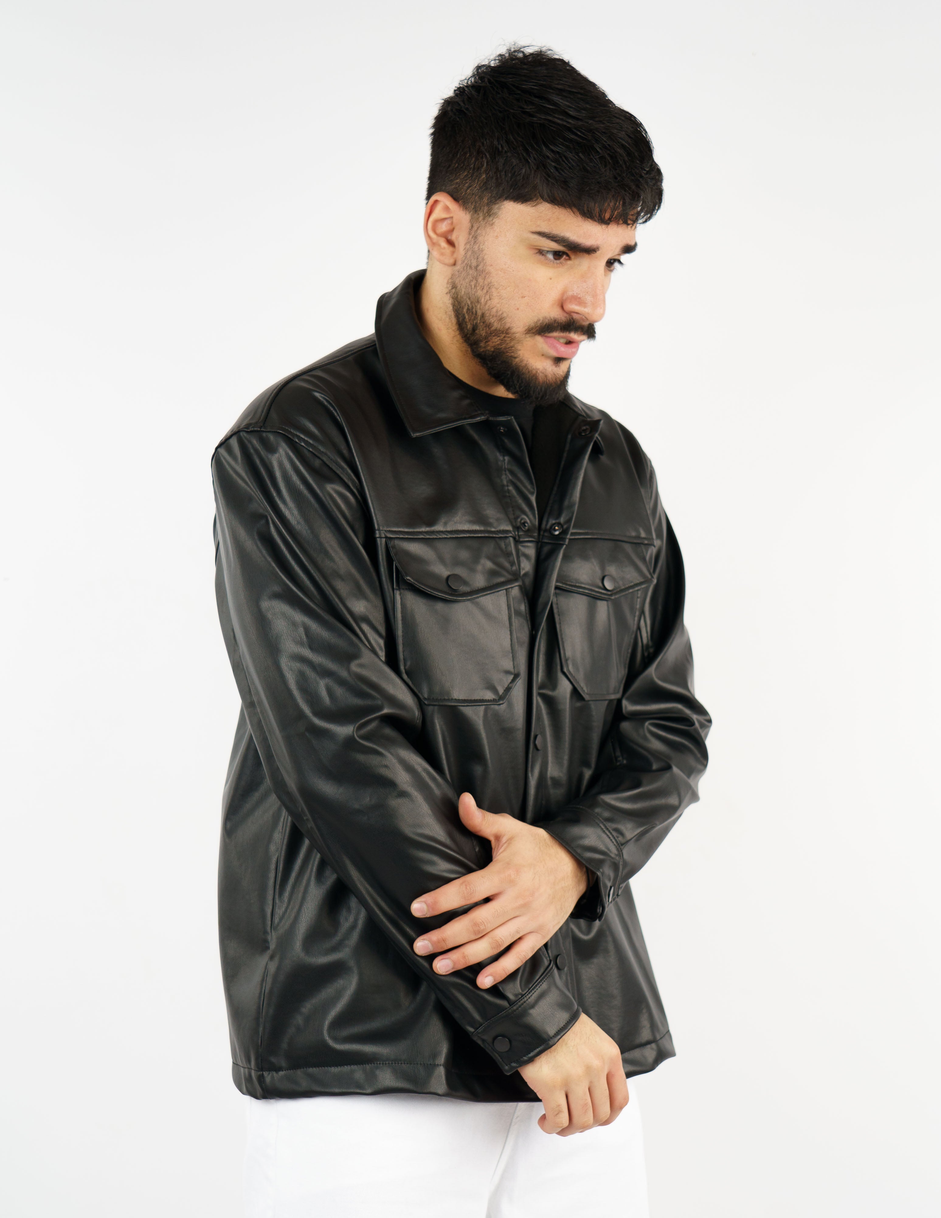 overshirt pelle