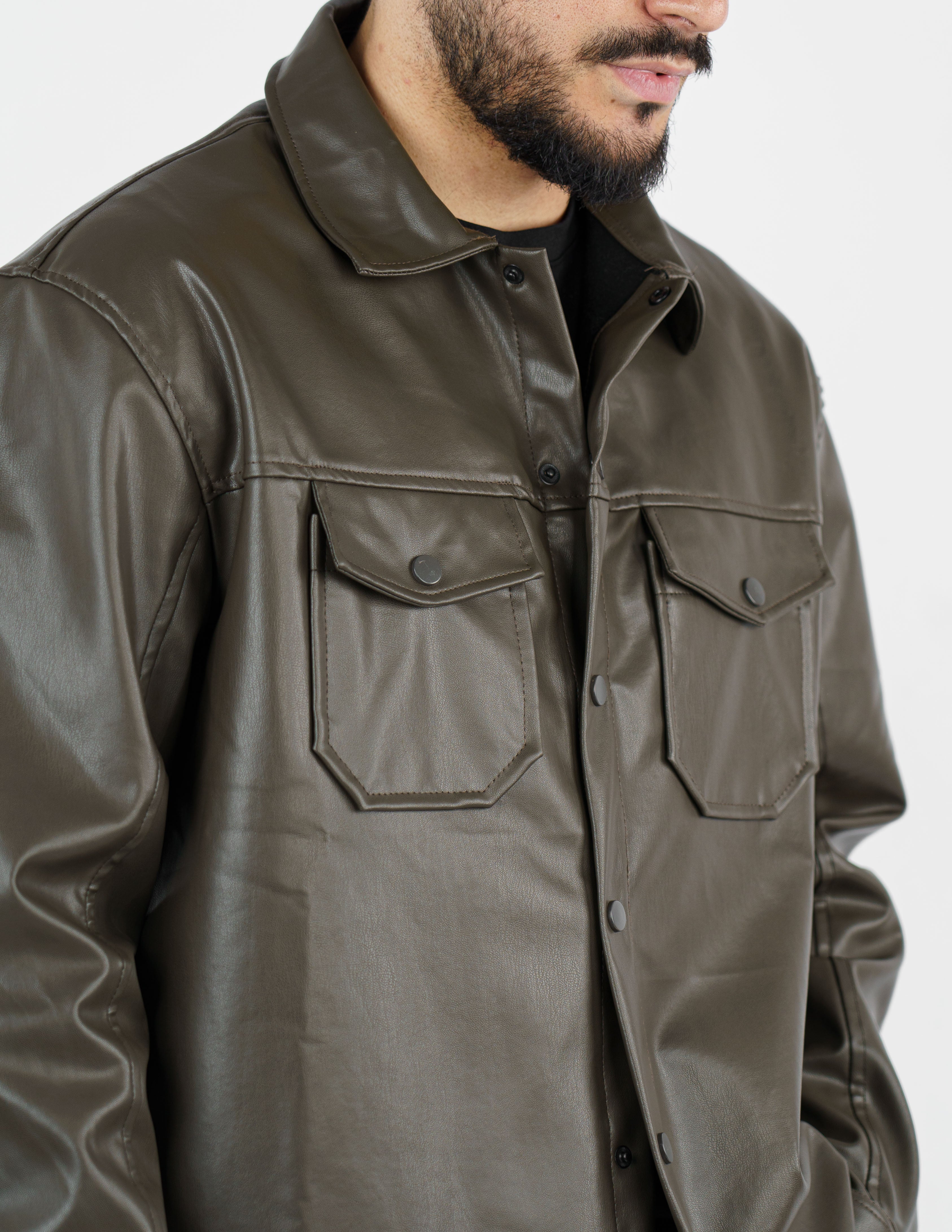 overshirt pelle