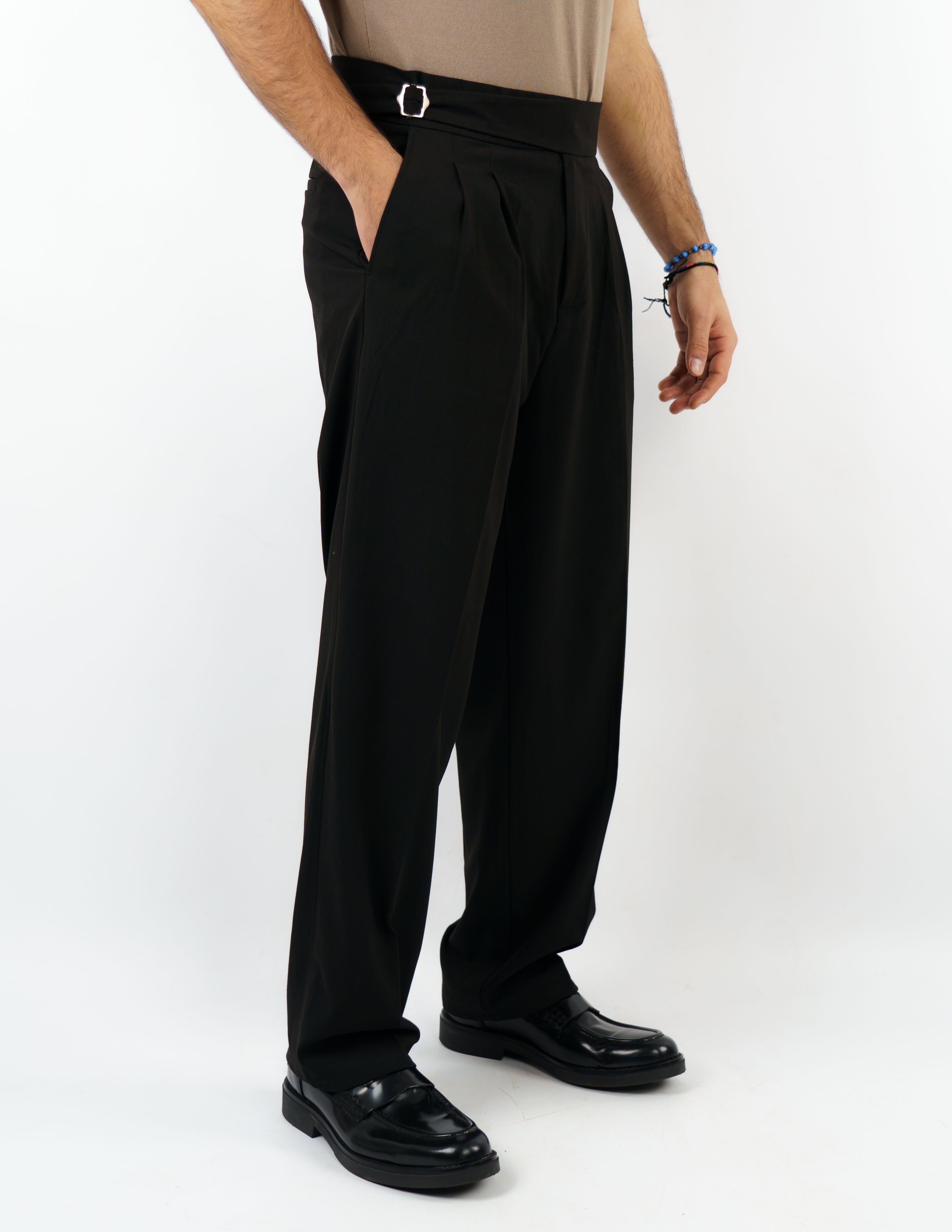 pantalone baggy fit sartoriale