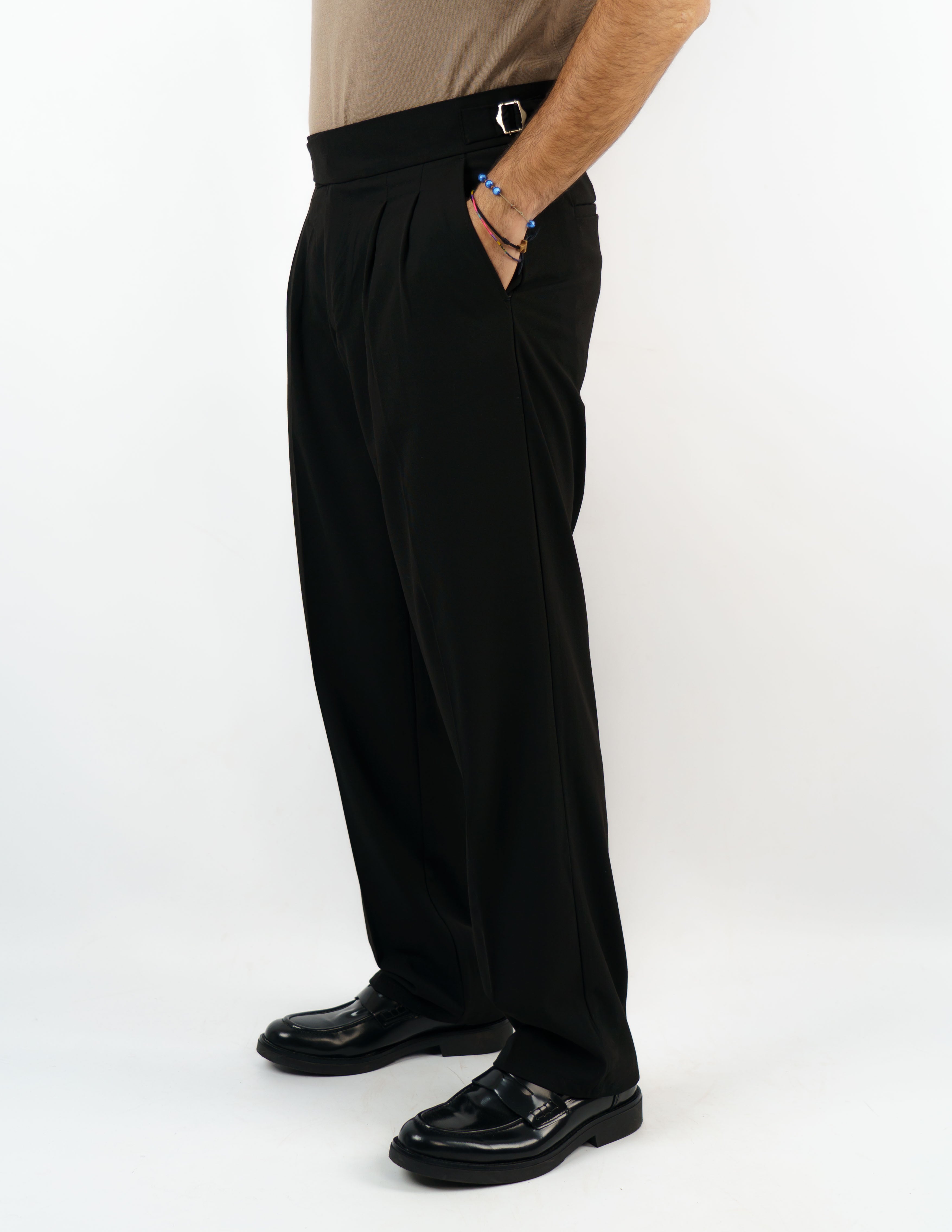 pantalone baggy fit sartoriale