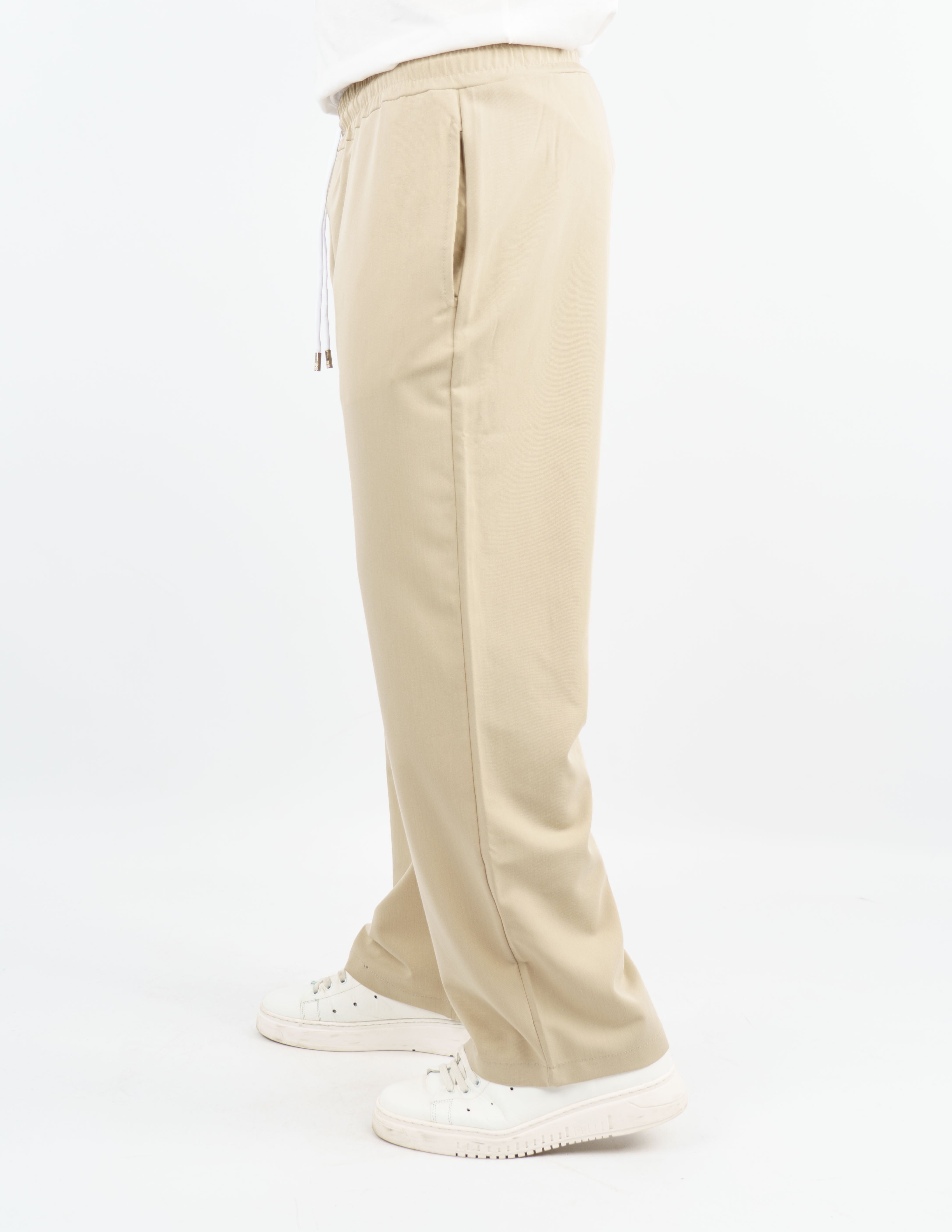 pantalone jogger fondo largo