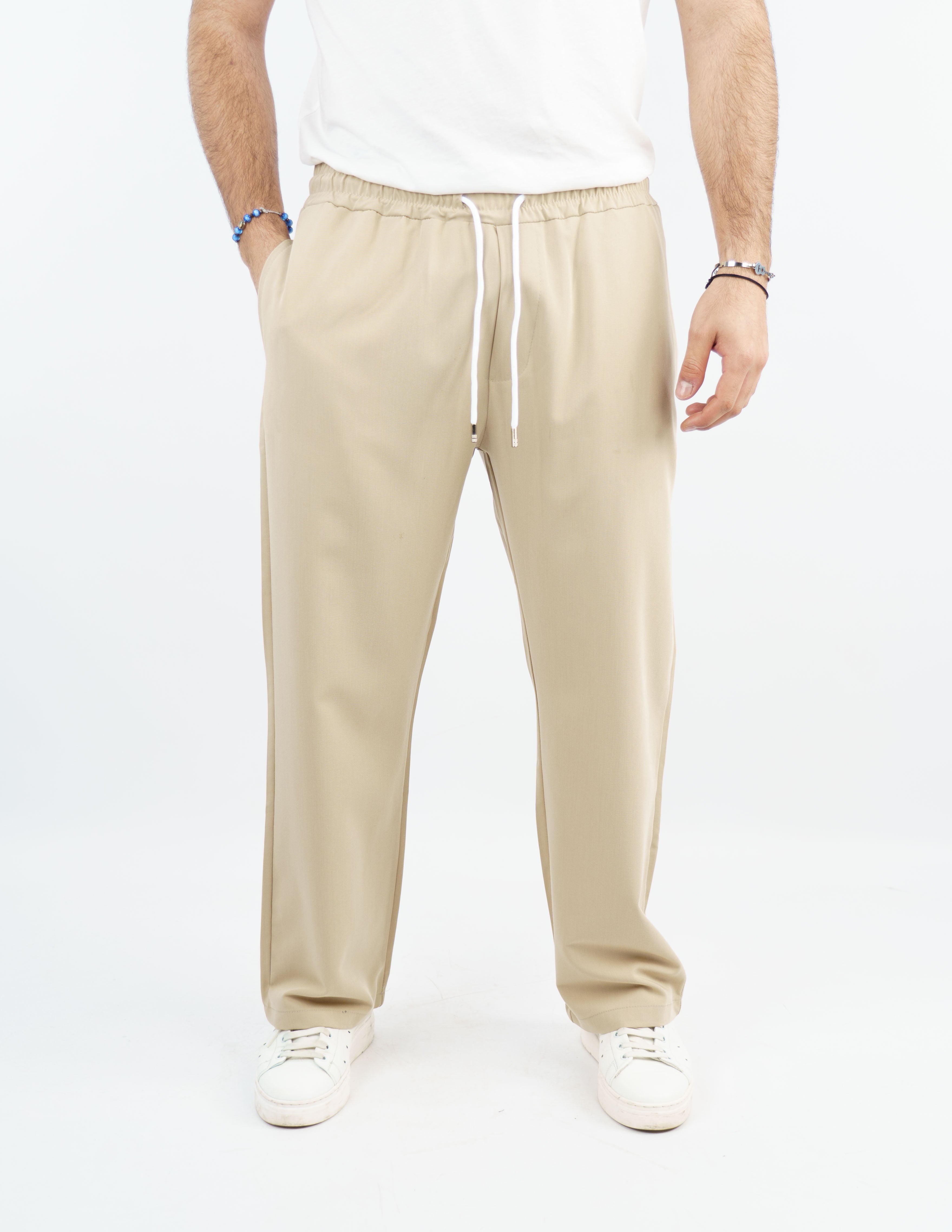 pantalone jogger fondo largo