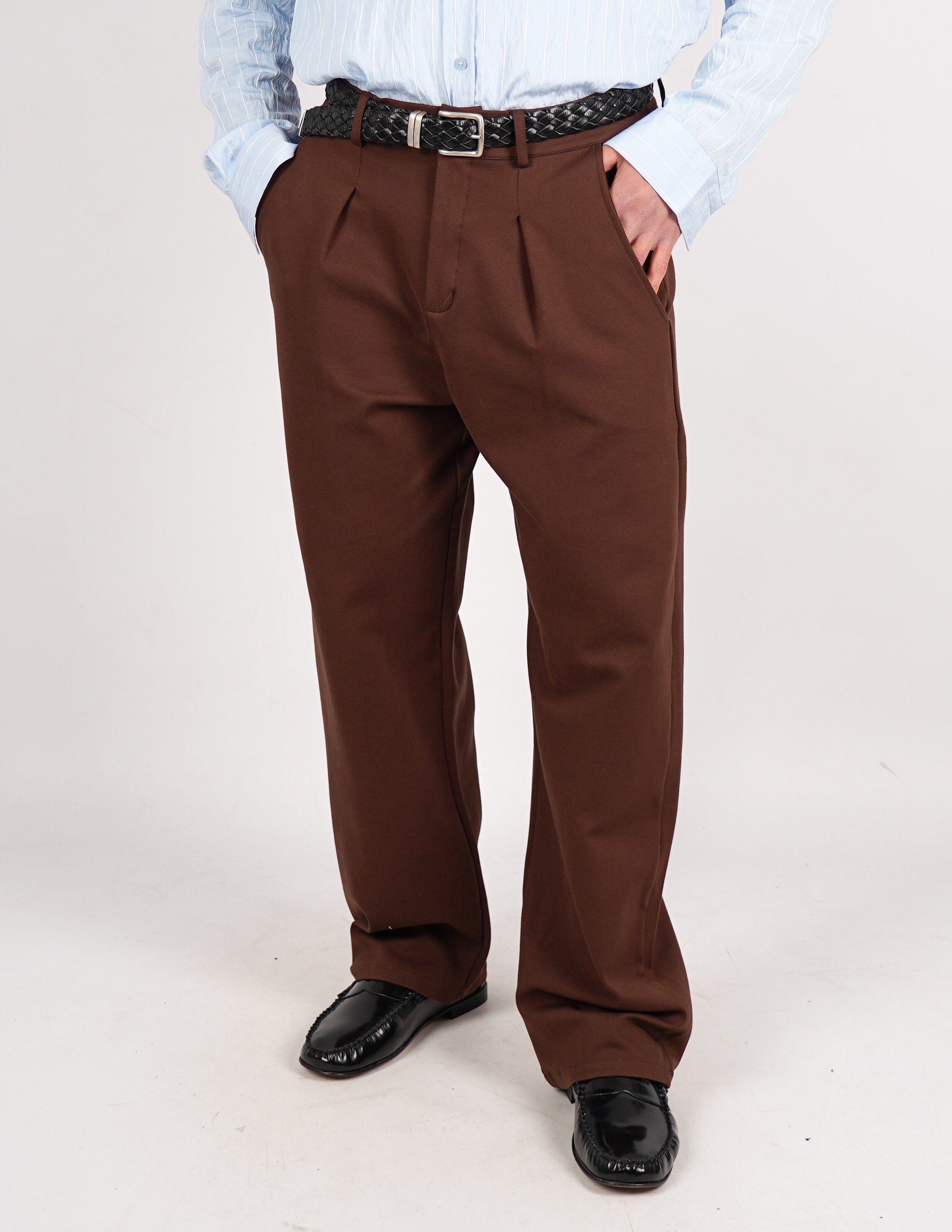 pantalone punto milano fondo ampio