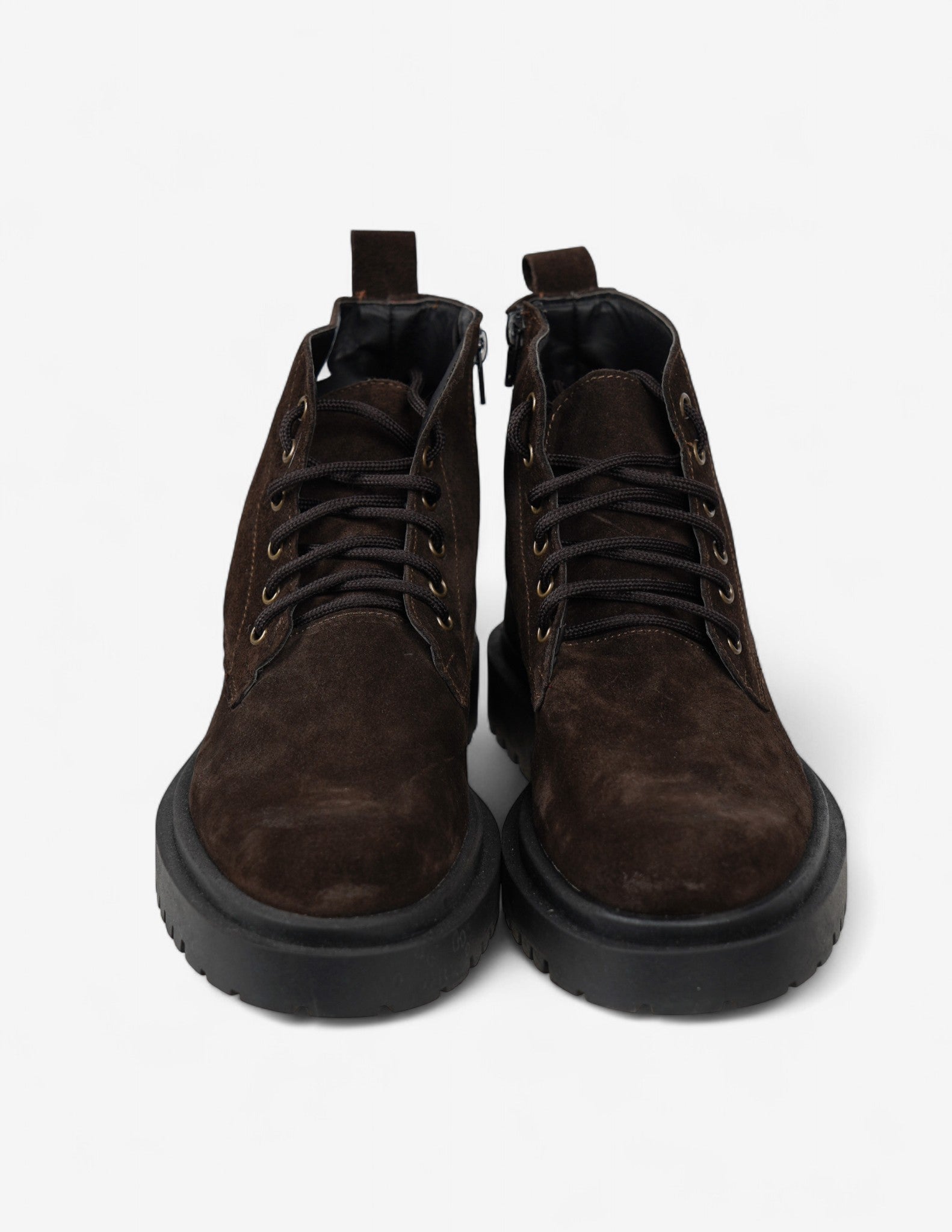 stivaletto in camoscio con zip