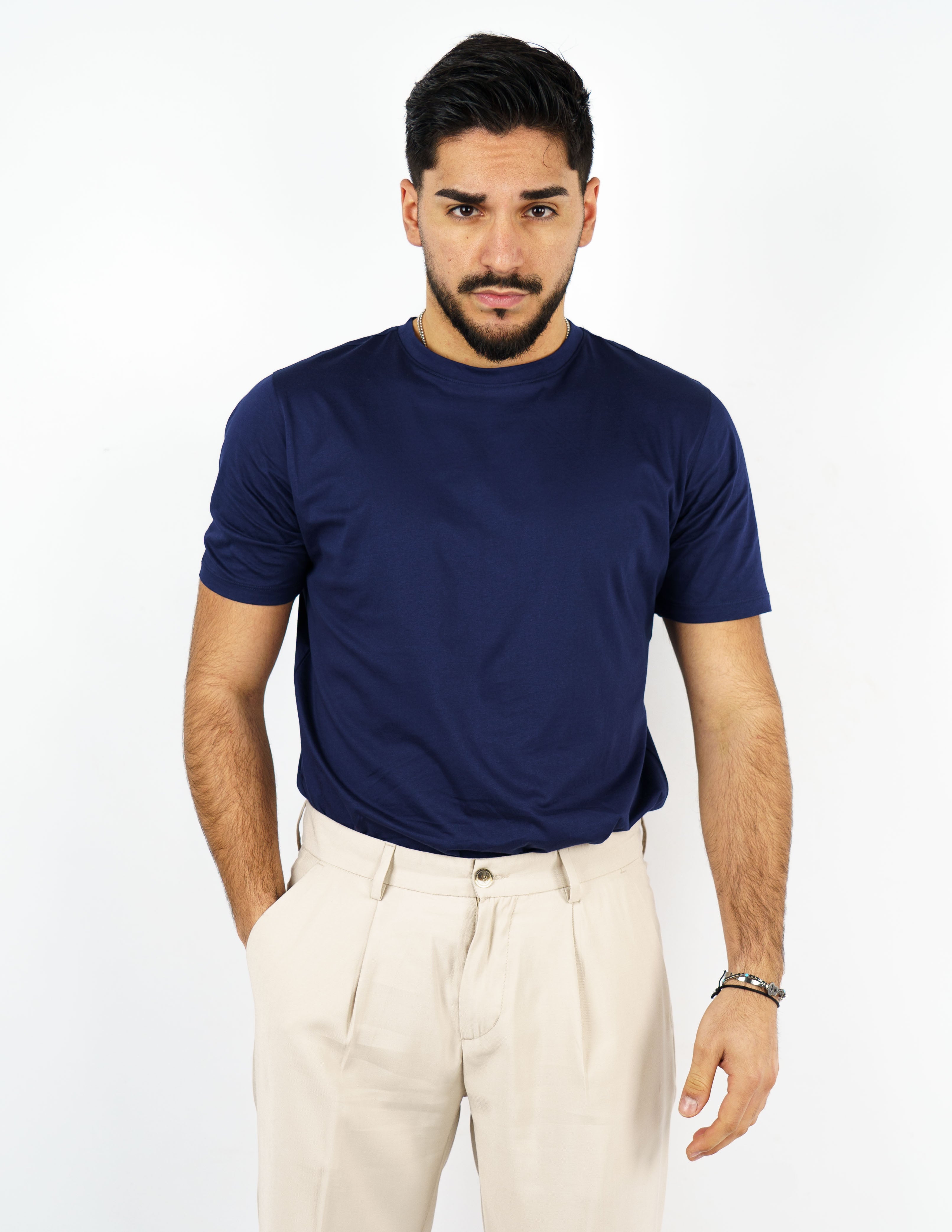 t-shirt in cotone mercerizzato over d