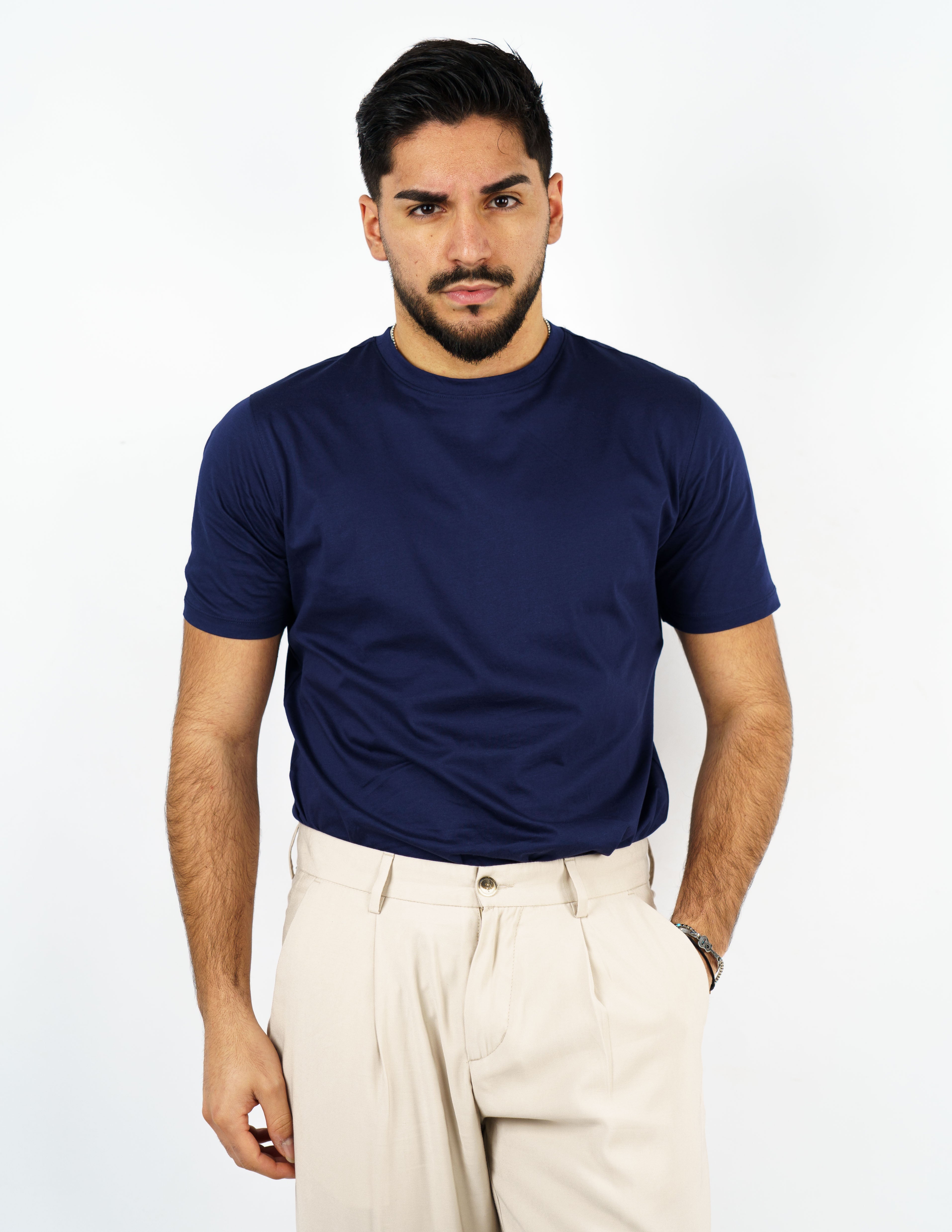 t-shirt in cotone mercerizzato over d