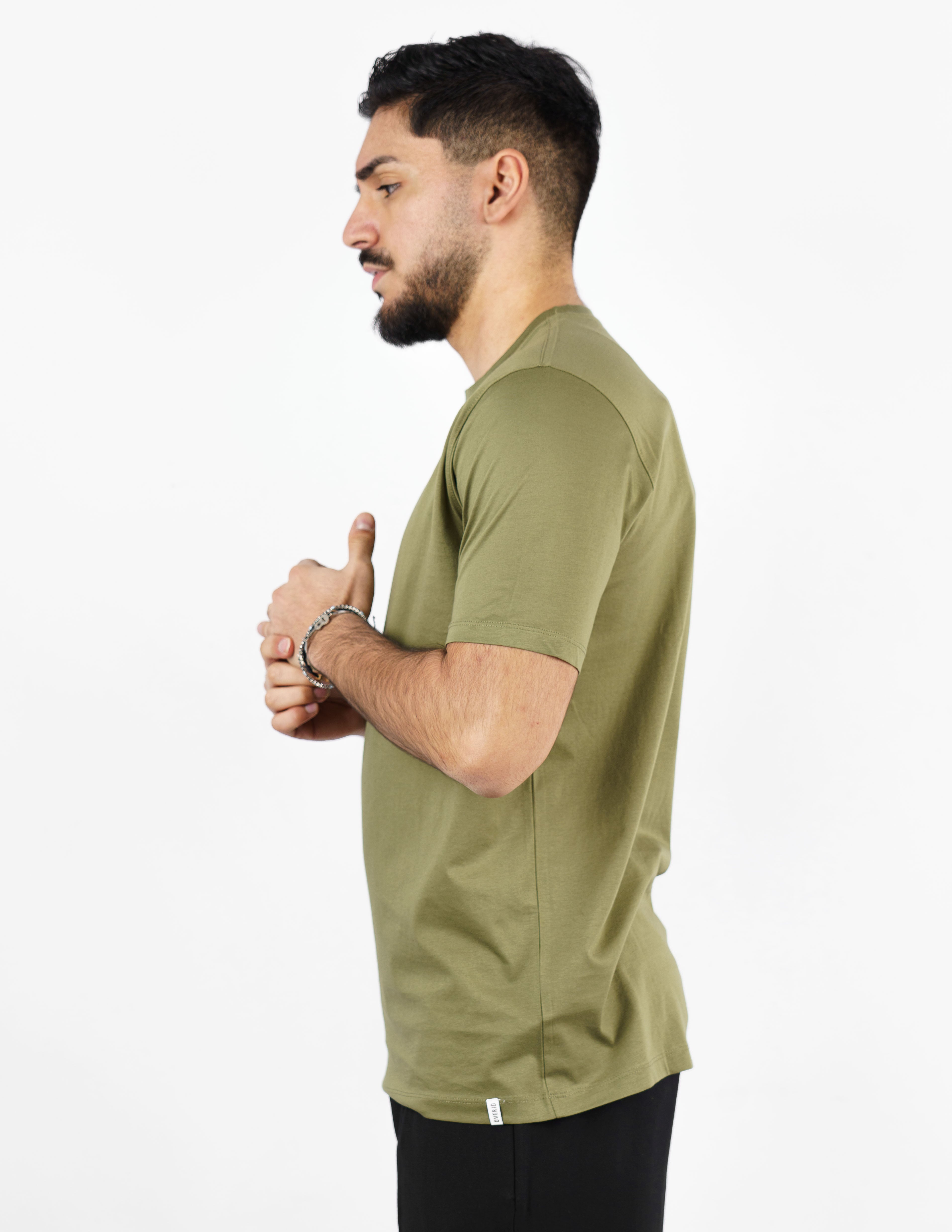 t-shirt in cotone mercerizzato over d