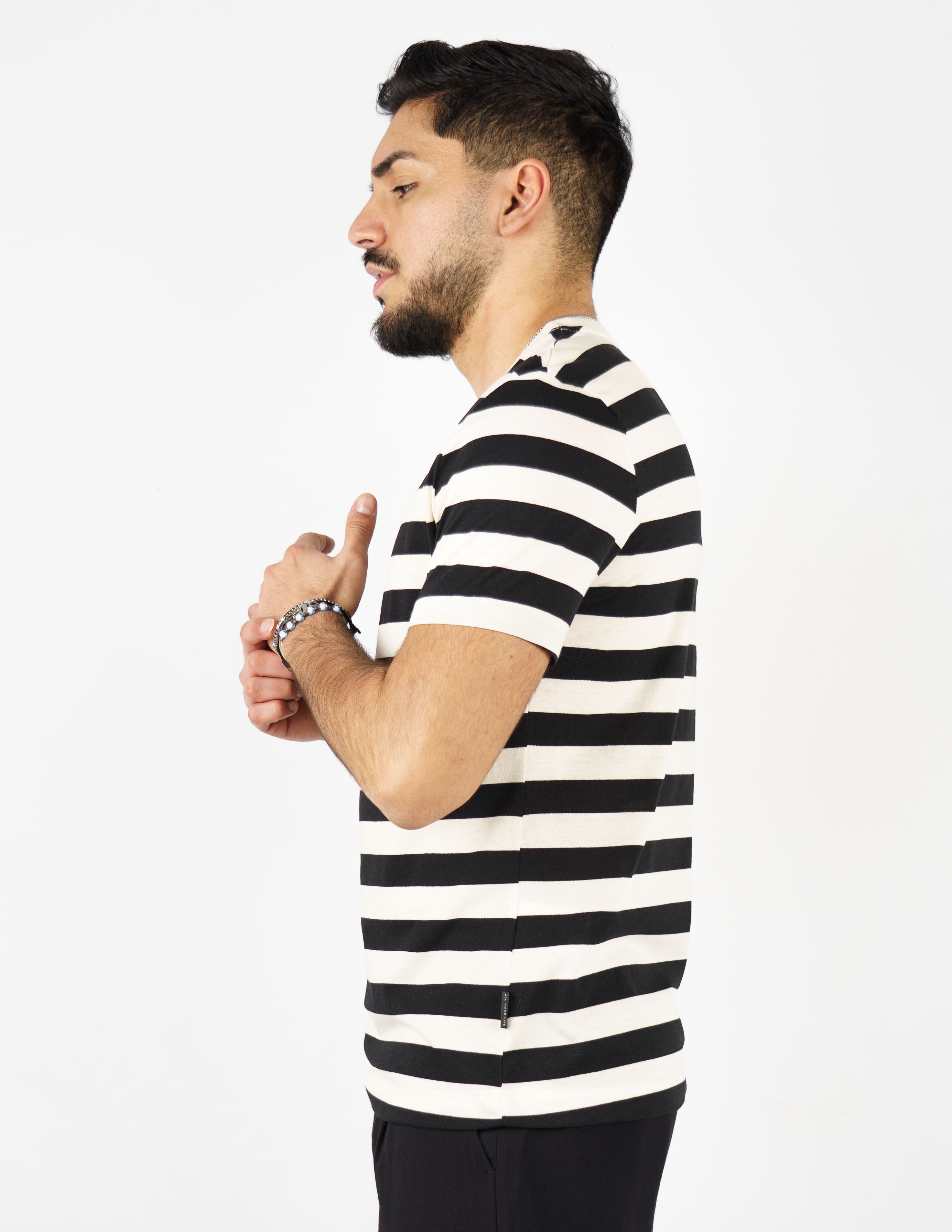 t-shirt cotone rigata