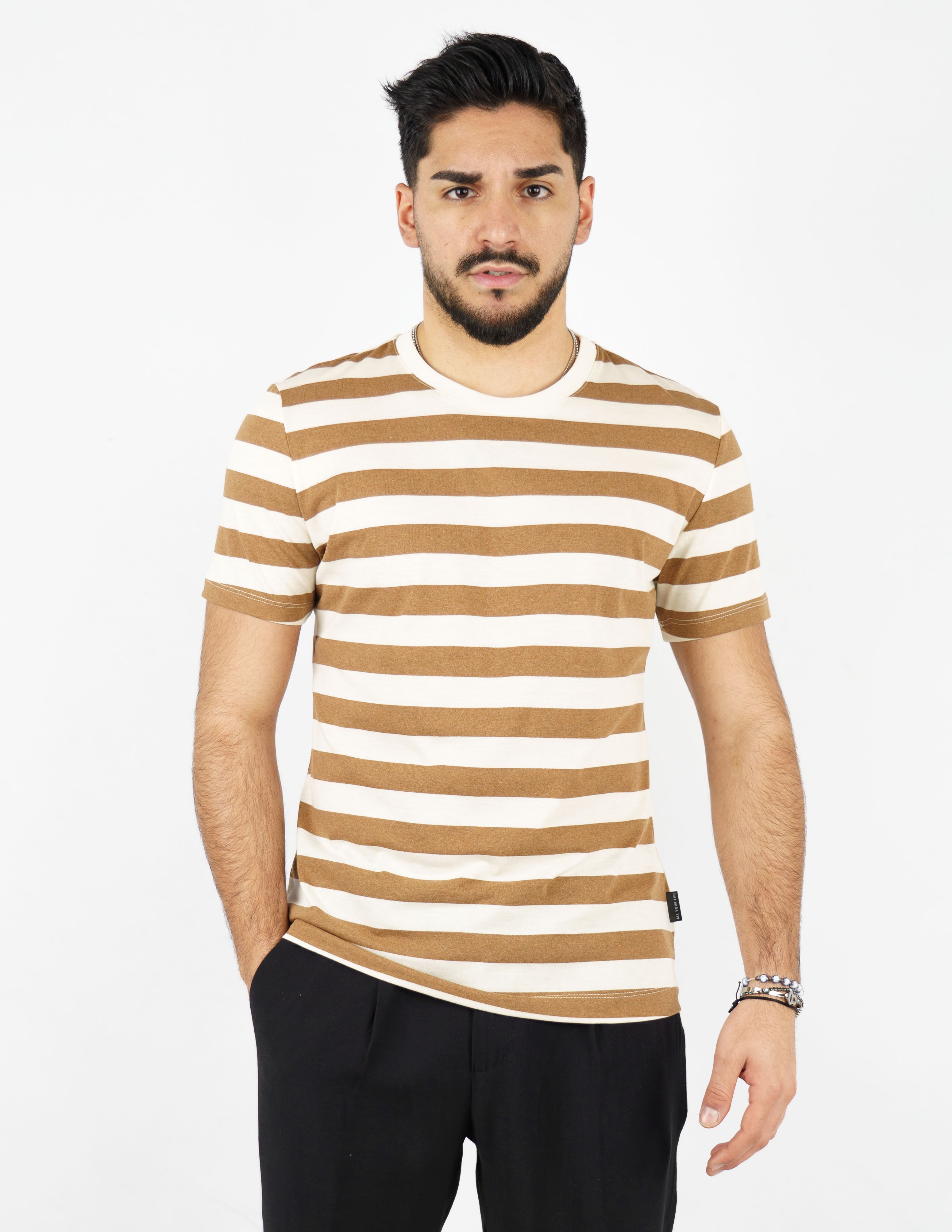 t-shirt cotone rigata